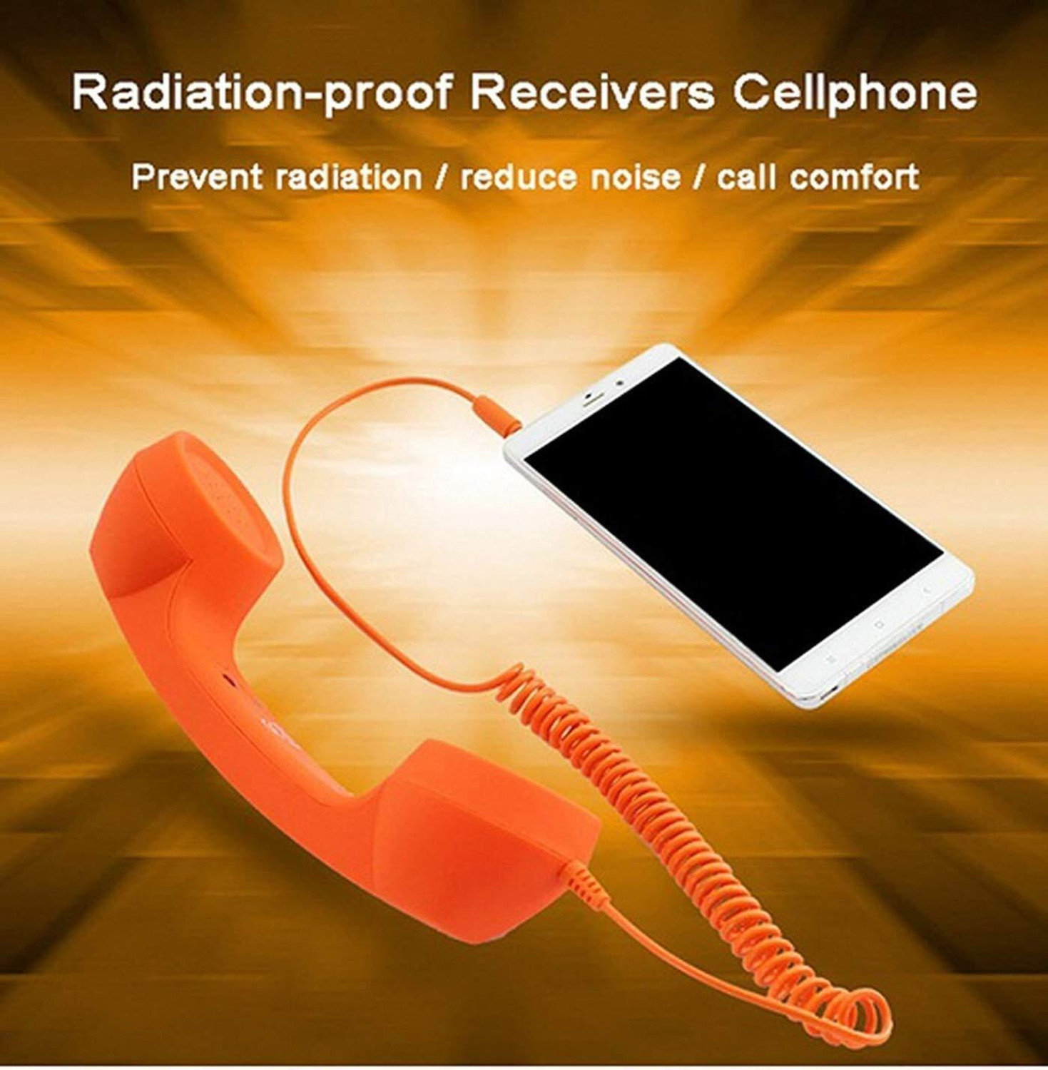 Image of DRUMSTONE Retro Coco Phone Handset - 3.5mm Wired, Radiation-Free for Clear Calls Wired
