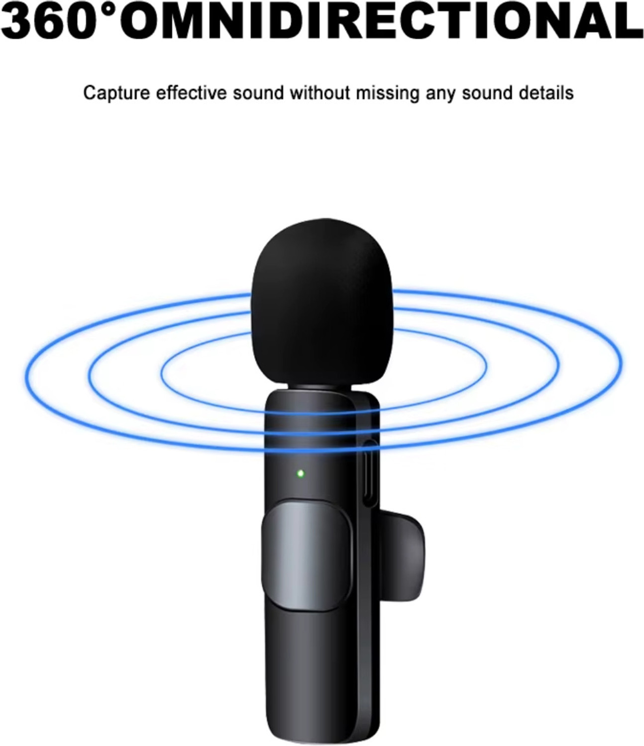 Image of AGINDUSTRY 20b K9 Dual Wireless Mic for iPhone /iPad: Plug & Play for YouTube, Vlogs Microphone