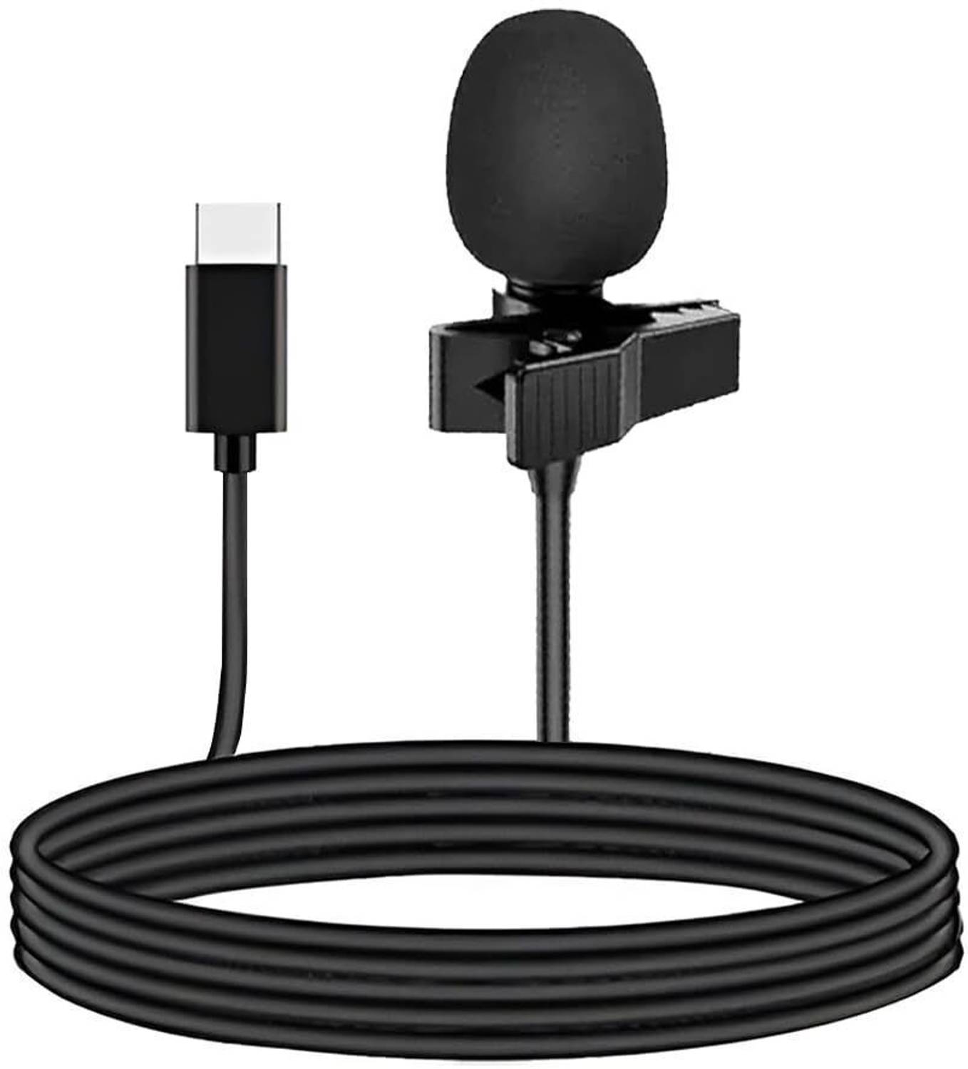 MAK Type-C Wired Microphone – USB-C Noise Cancelling Mic for