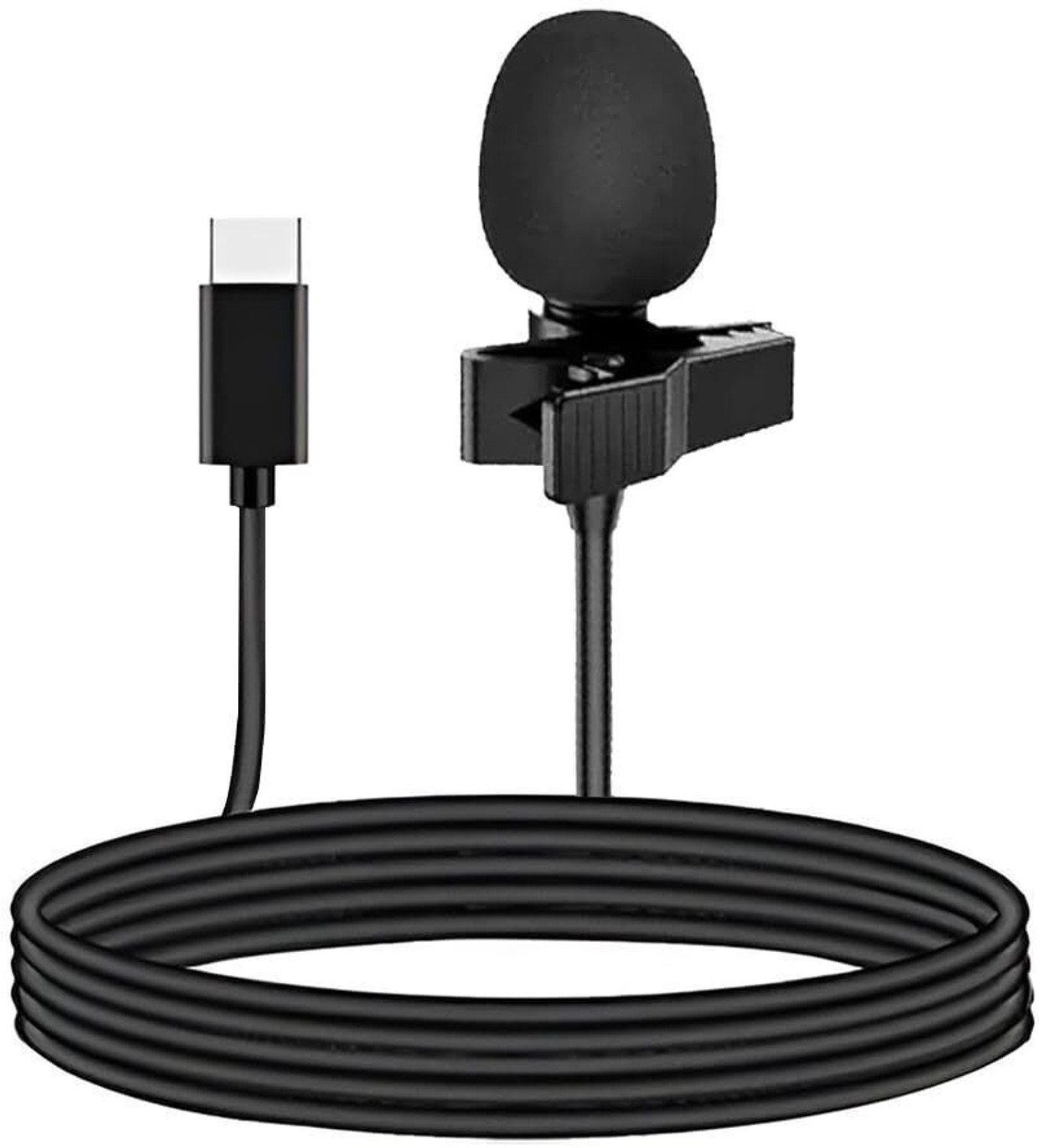 Image of MAK Type-C Wired Microphone - USB-C Noise Cancelling Mic for Recording & Calls Microphone