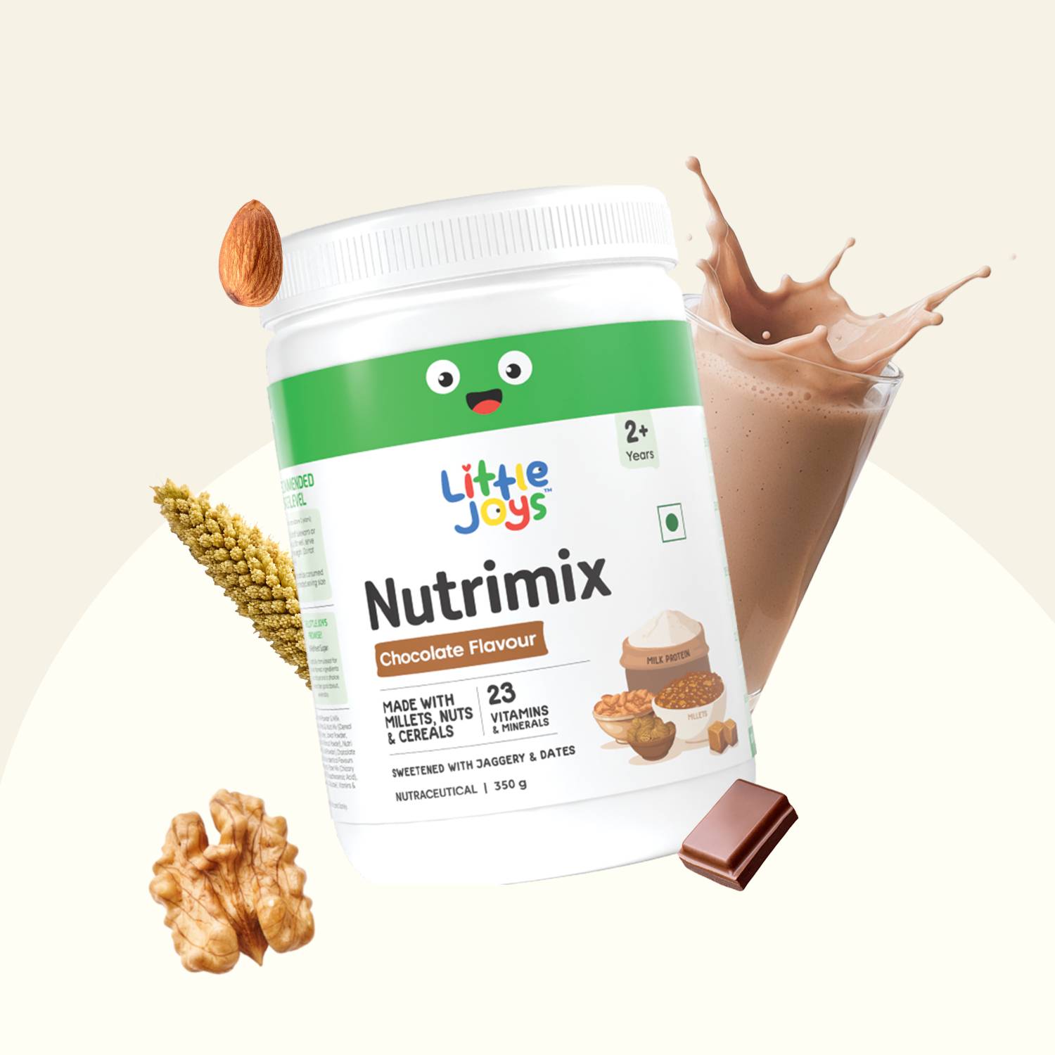 Little Joys Nutrimix for Kids 2-6 Years | Supports Immunity & Gut Health | Chocolate