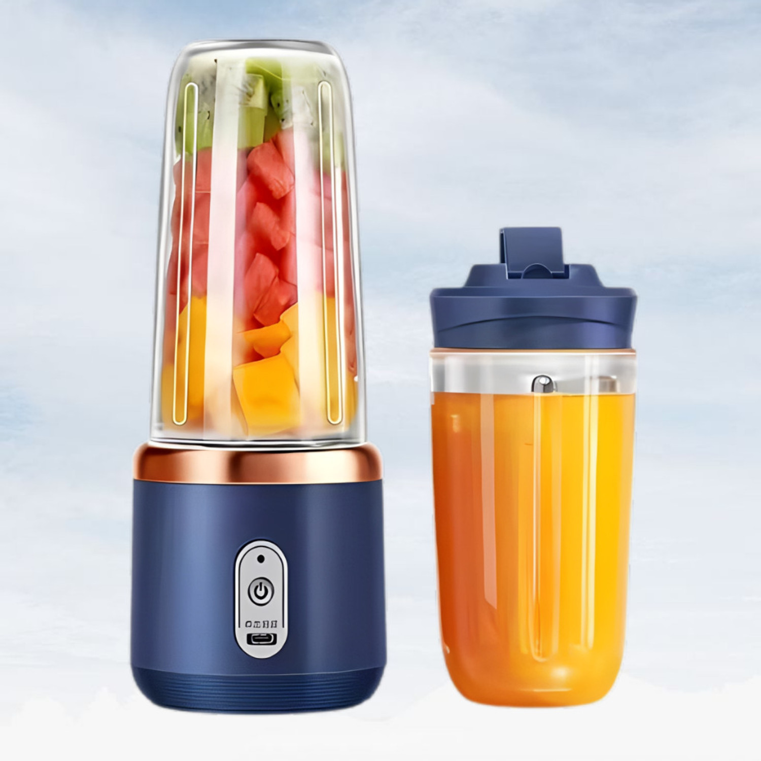 Image of SWIFTBOY Portable USB Rechargeable Juicer Blender Mini Smoothie Maker Bottle 105 W Juicer Mixer Grinder