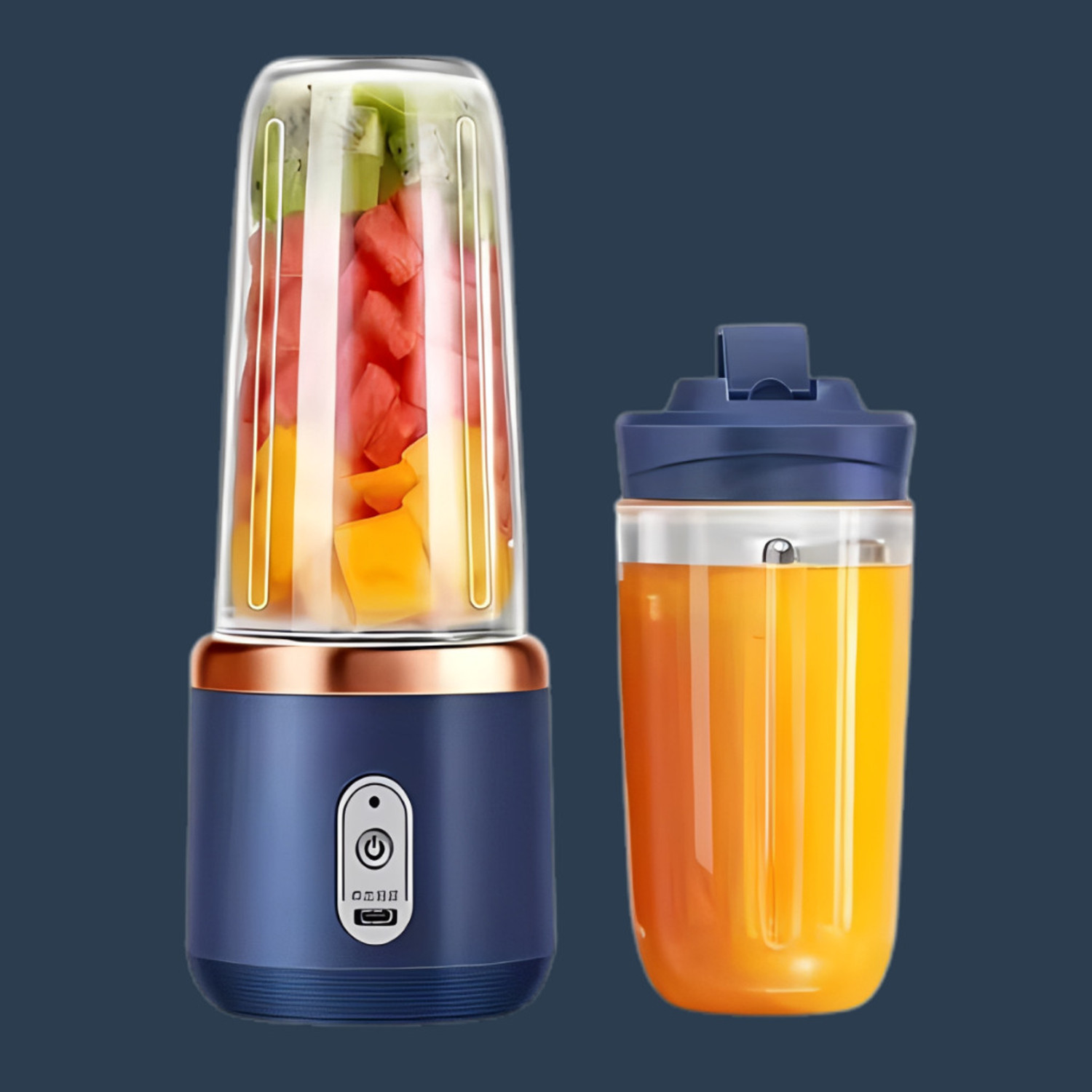 Image of SWIFTBOY Portable USB Rechargeable Juicer Blender Mini Smoothie Maker Bottle 105 W Juicer Mixer Grinder