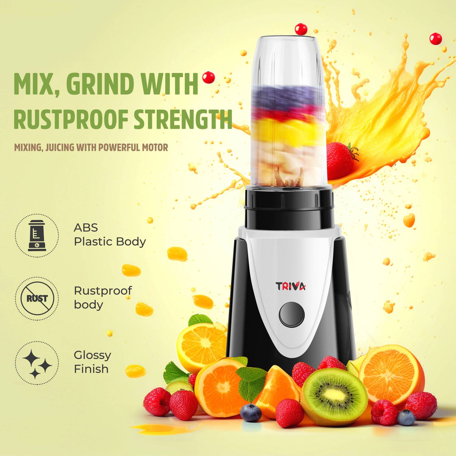 Triva Nutri Blender 500W Juicer Mixer Grinder - Image 2