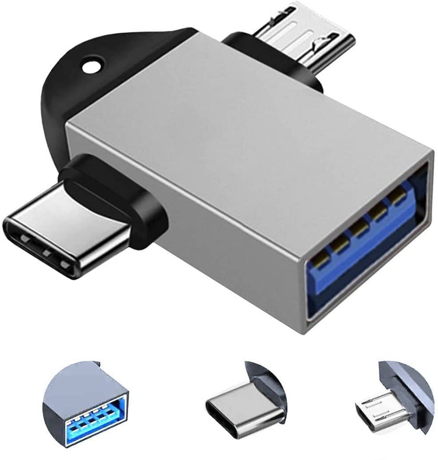 RALGUAT Micro USB, USB Type C OTG Adapter