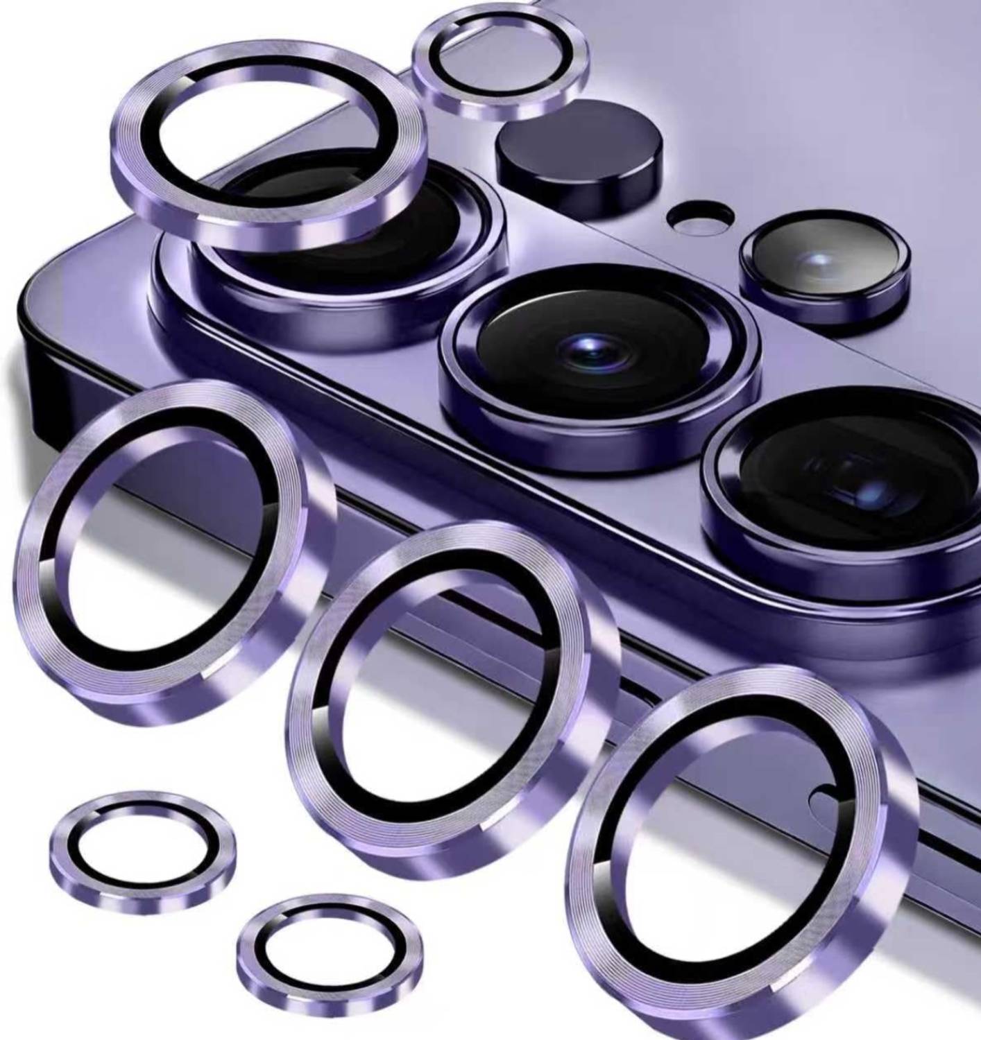 Astimi Back Camera Lens Ring Guard Protector for Samsung Galaxy S26 Ultra 5G, Color - Purple