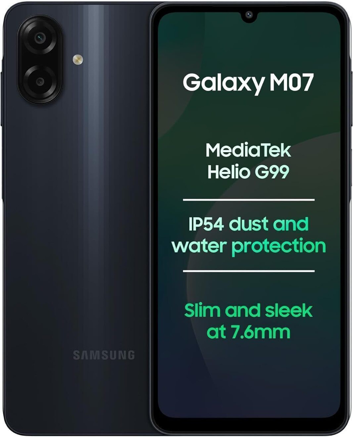 Image of Samsung Galaxy M07 (Black, 64 GB)