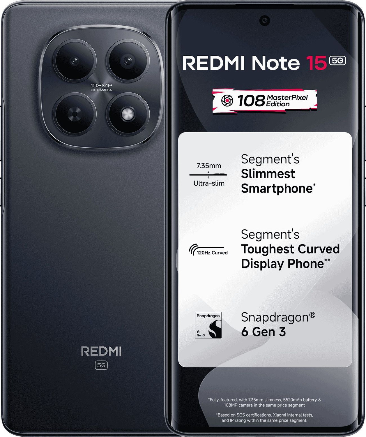 Image of REDMI Note 15 5G (Black, 256 GB)