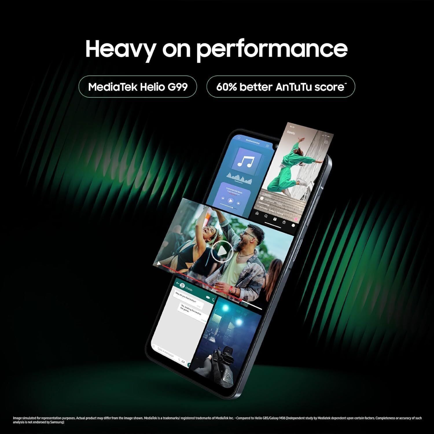 Image of Samsung Galaxy M07 (Black, 64 GB)