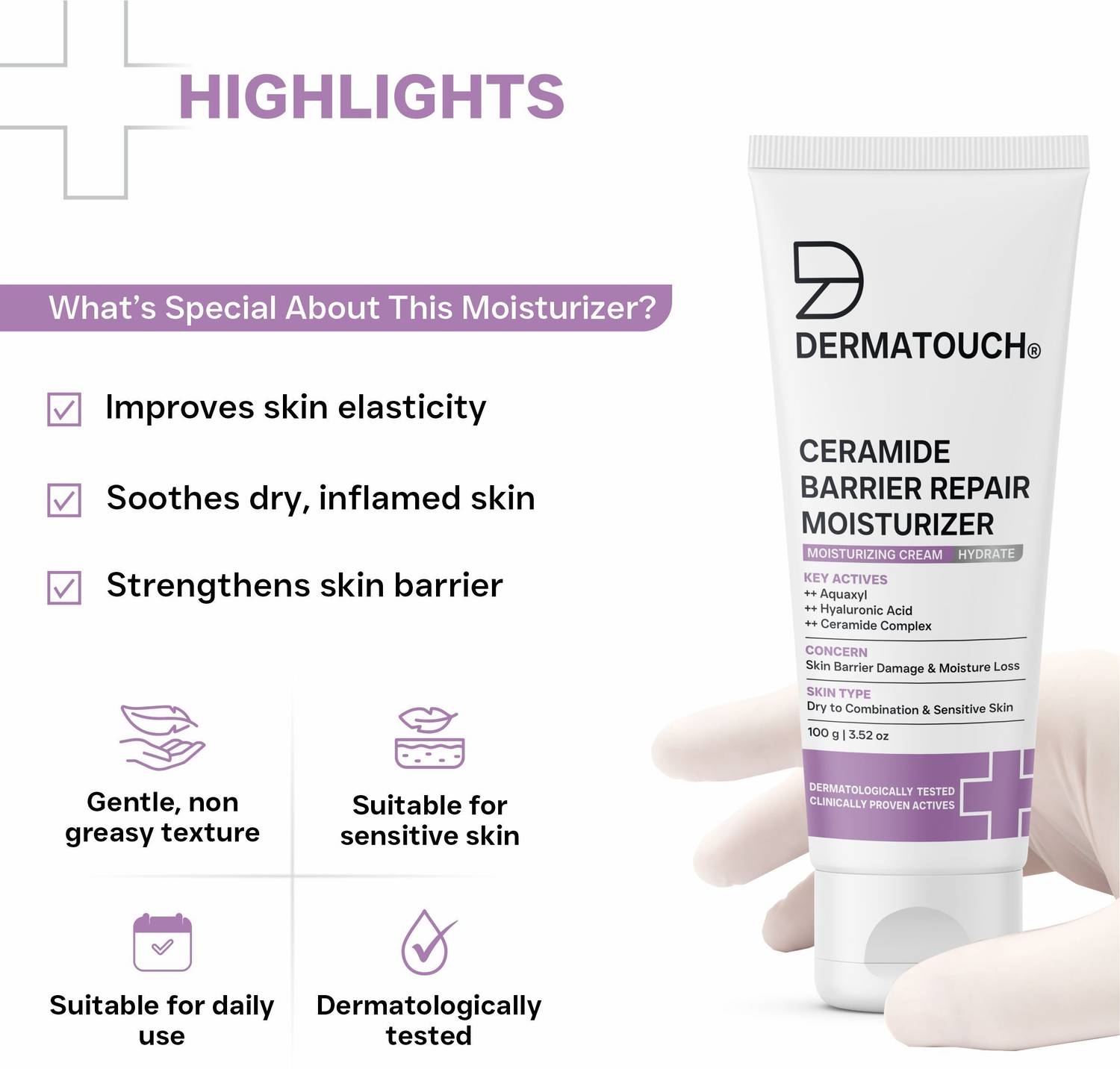 Dermatouch Ceramide Barrier Repair Moisturizer 50g - Image 4