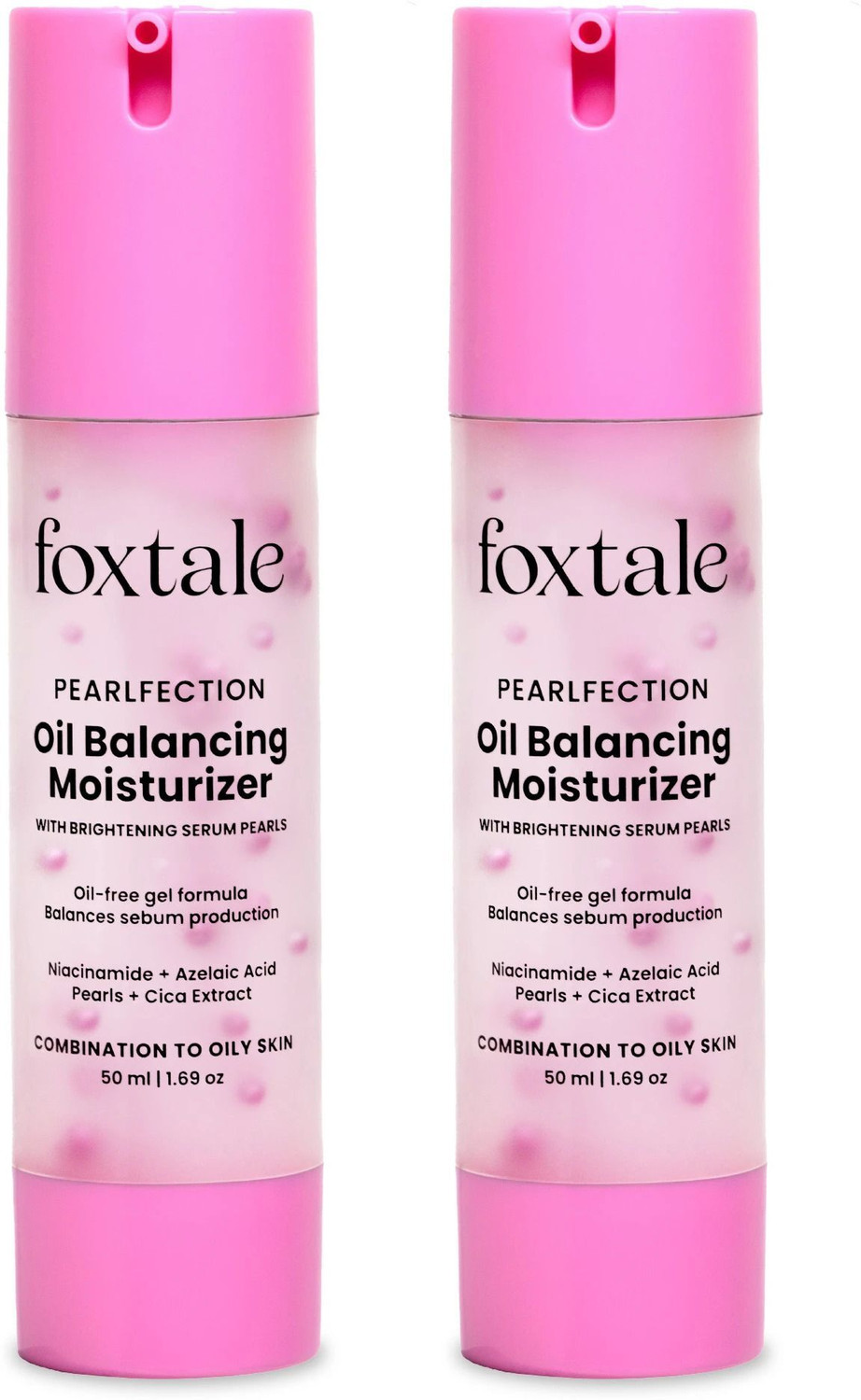 Image of Foxtale Oil Balancing Moisturizer for Oily Skin, Niacinamide | Lightweight & Non-Greasy