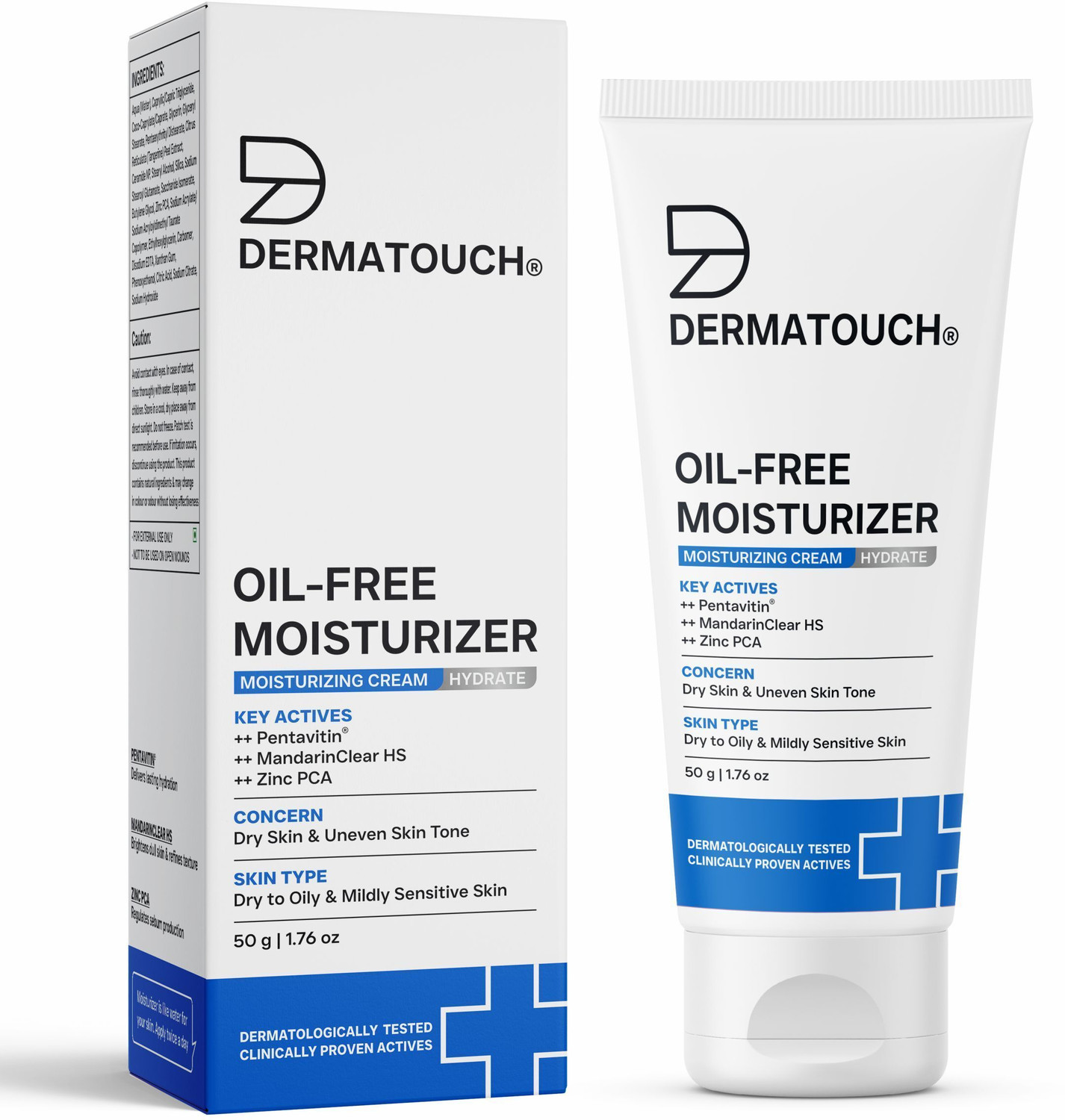 Image of Dermatouch Oil-Free Moisturiser Lightweight Hydration | Non-Greasy Daily Moisture Care |