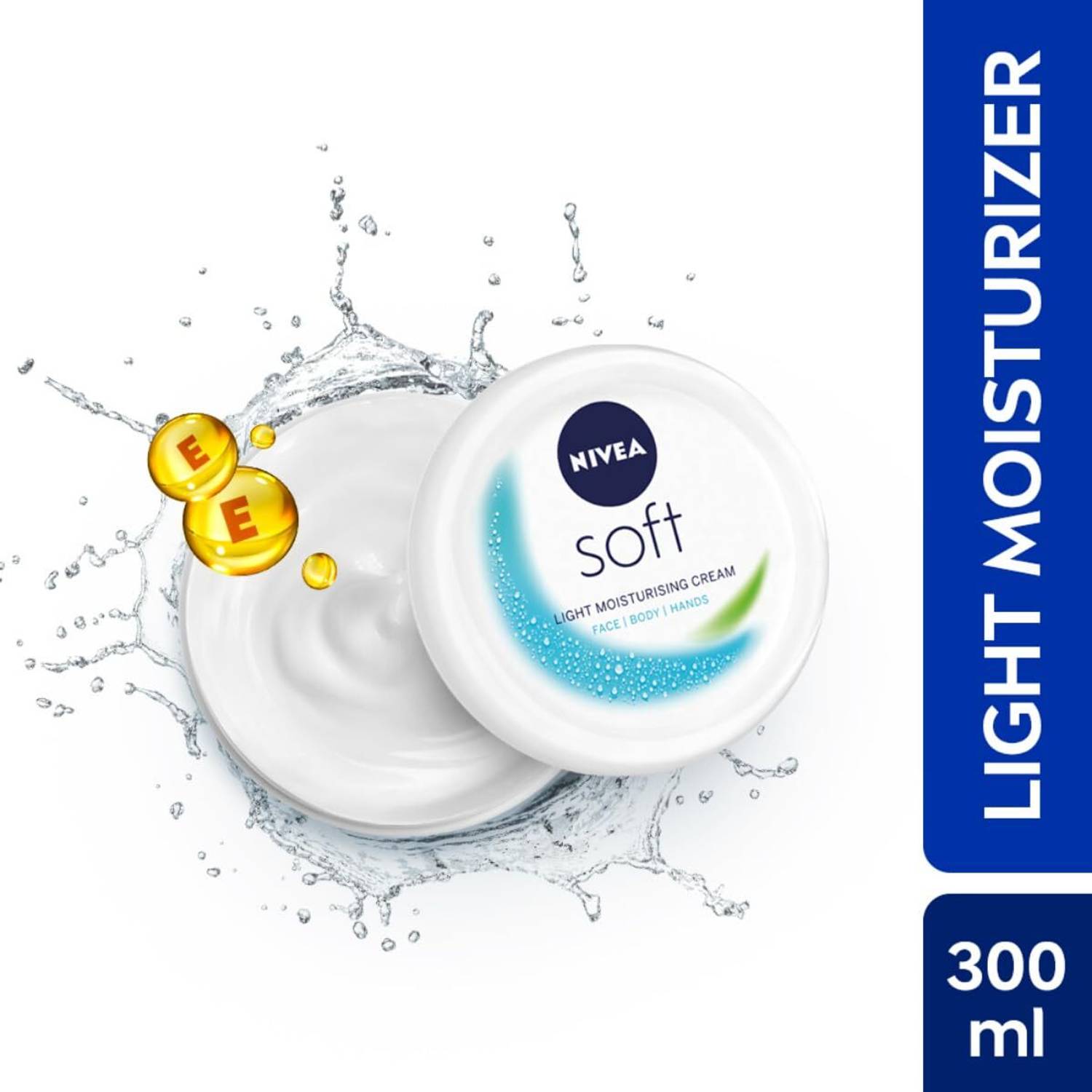 NIVEA Soft Light Moisturizer, 300 ml - Image 1