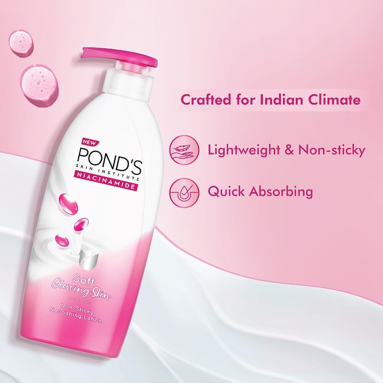 Image of POND's Moisturizing Lotion triple vitamin 275 ml pack of 2