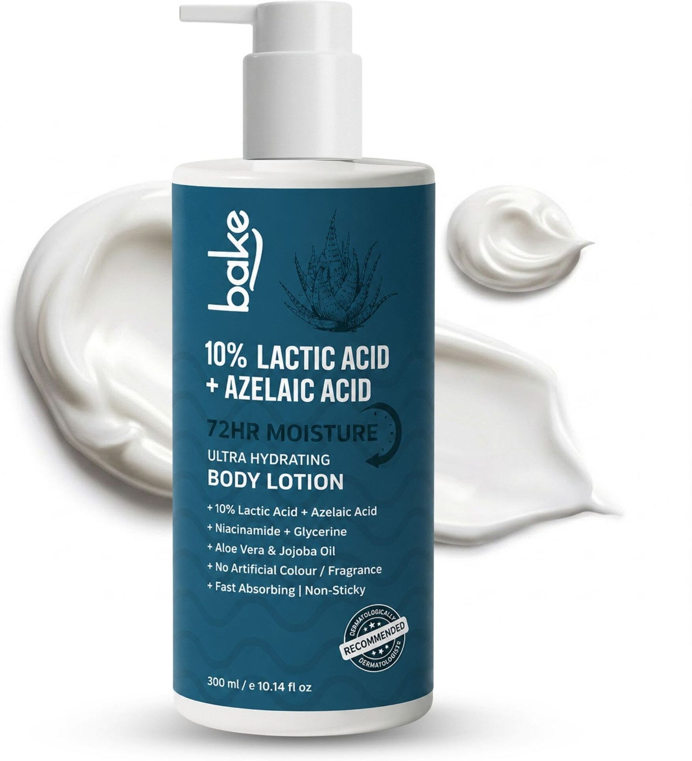 Image of BAKE 10% Lactic Acid Body Lotion For Bumpy Skin, Exfoliates Skin & Reduces Body Acne