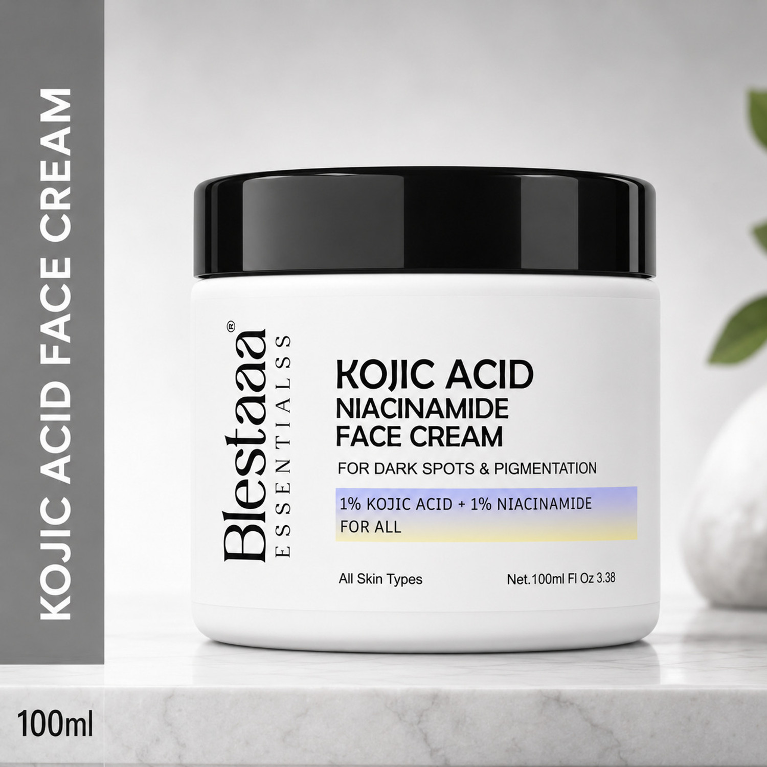 Image of blestaaa essentialss Kojic Acid Face Cream for Dark Spots, Brightening & Even Skin Tone
