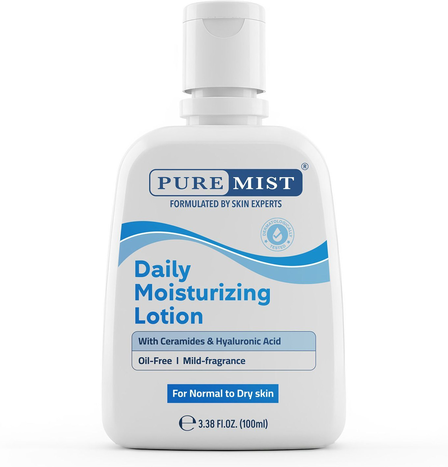 Image of PUREMIST Daily Moisturizing Lotion with Ceramides & Hyaluronic Acid, Oil-Free Hydration