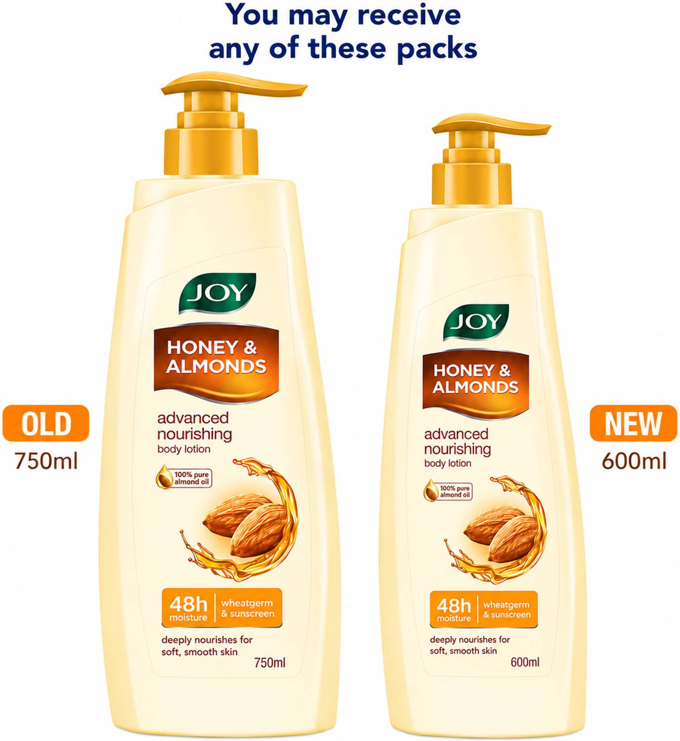 Joy Honey & Almonds Deep Nourishing Body Lotion 750ml - Image 4