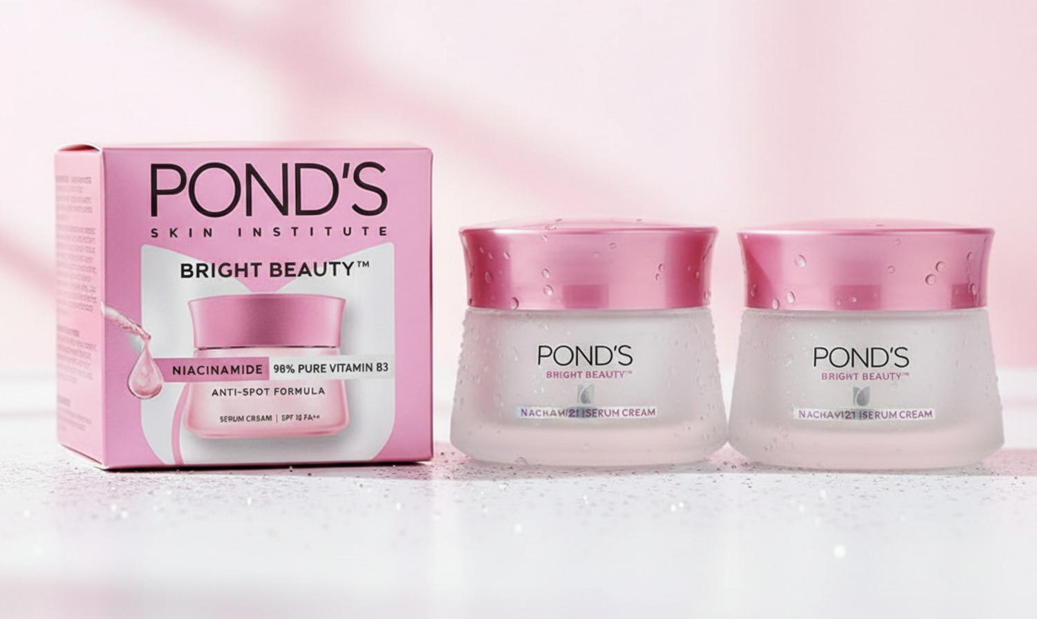 Image of POND's Bright Beauty Anti-Spot Serum Cream SPF 15, 2x50g