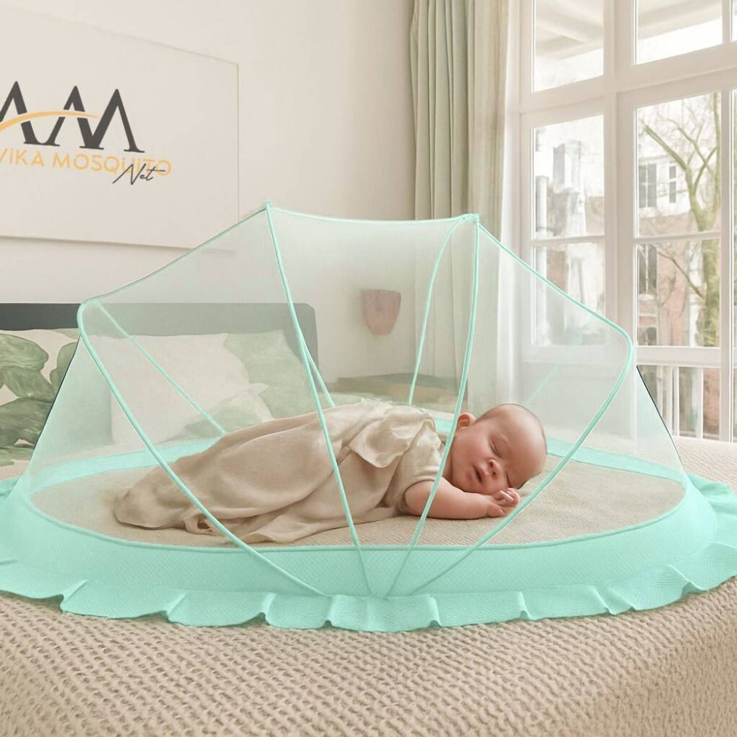 Ashvika mosquitoNet Baby Folding Crib Nylon Washable Kids Mosquito Net