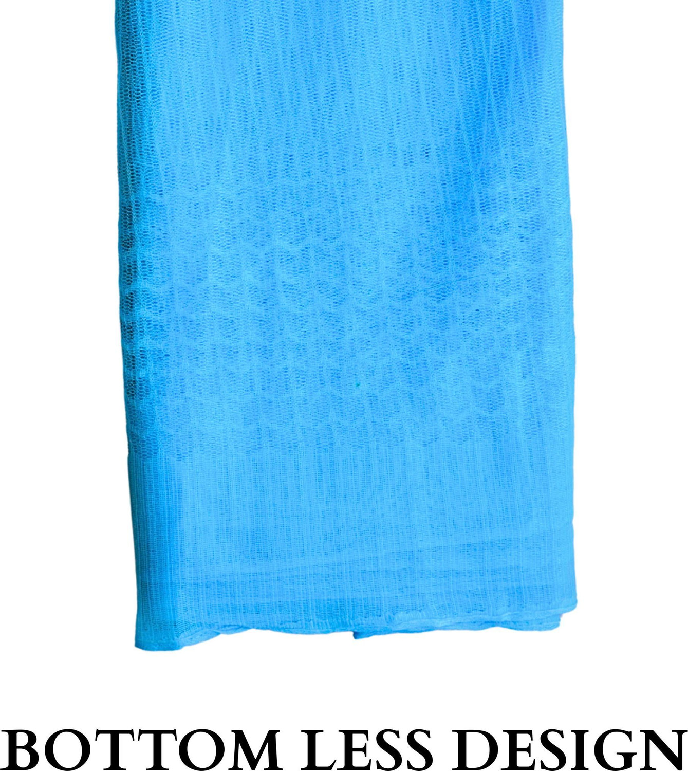 Image of SR ENTERPRISE Flower Design Blue (6x7) HDPE - High Density Poly Ethylene Washable Adults Mosquito Net