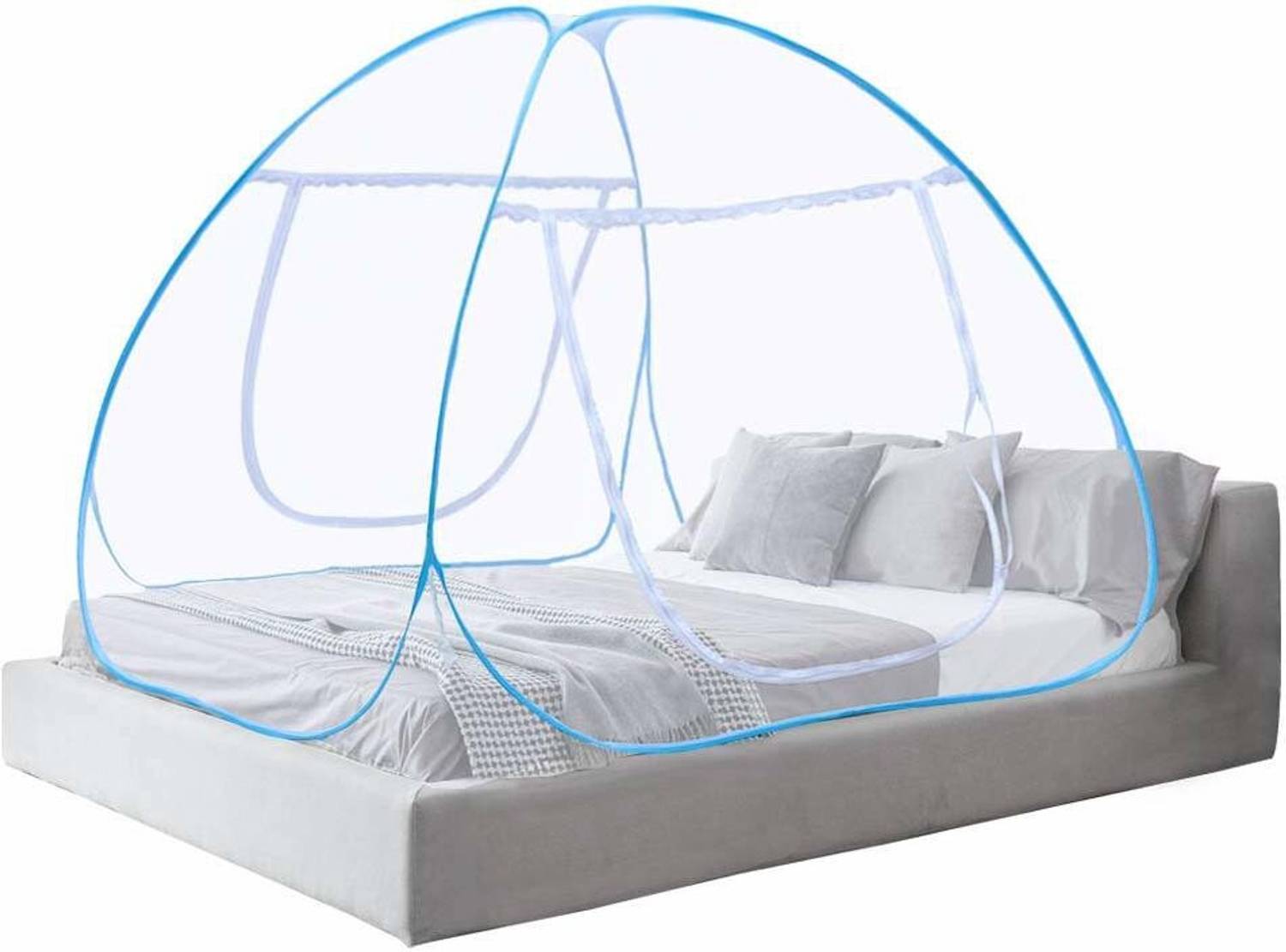 AmazingHind Adults Double Bed Foldable Polyester Washable Adults Mosquito Net