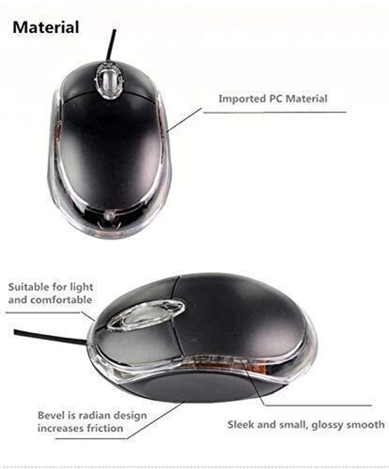 Image of SANEHA TERABYTE OPTICAL COMPUTER MOUSE Wired Ambidextrous Optical Gaming Mouse
