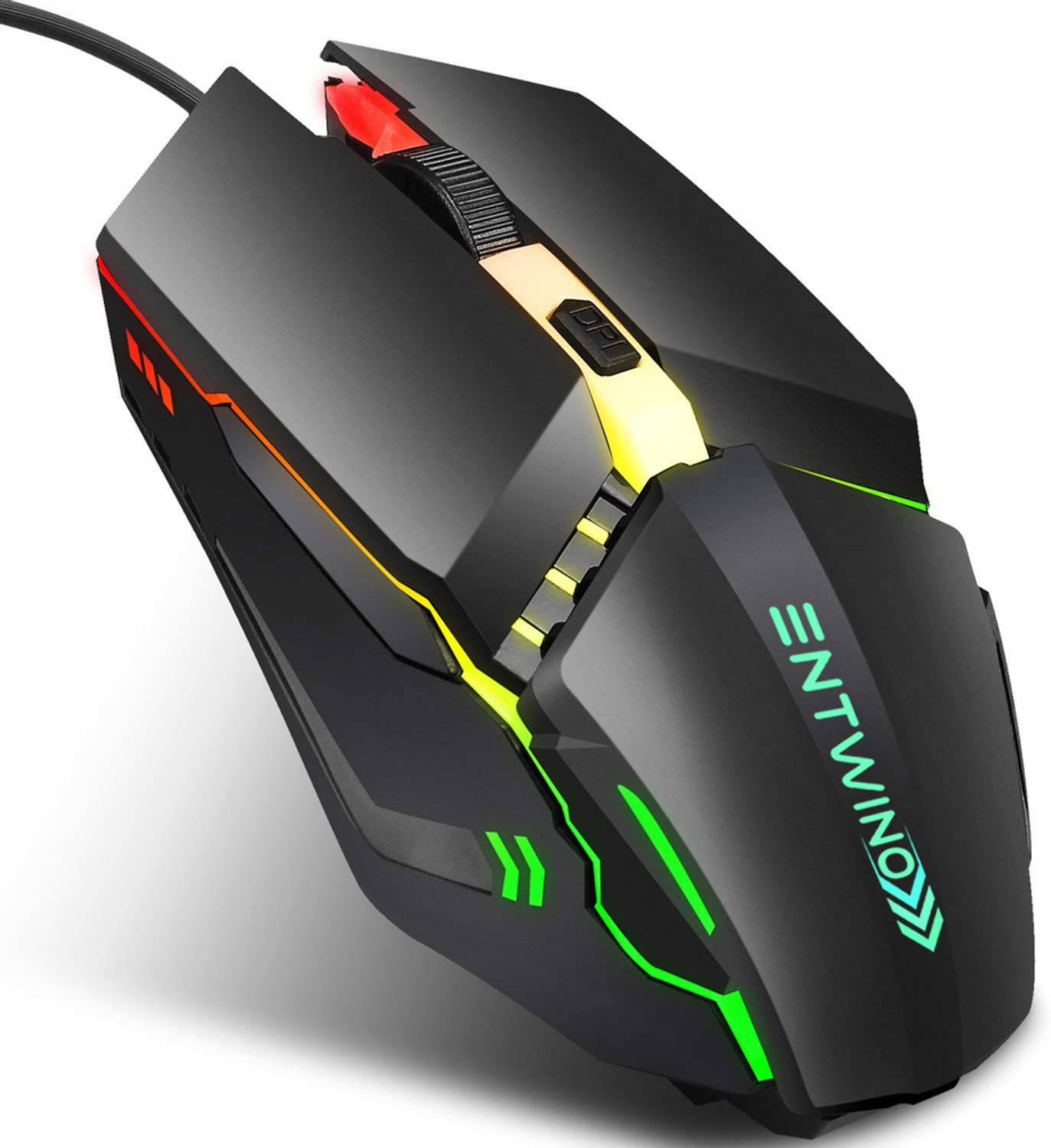ENTWINO X3 Wired Gaming Mouse, 7 Colors, DPI Button - Image 1