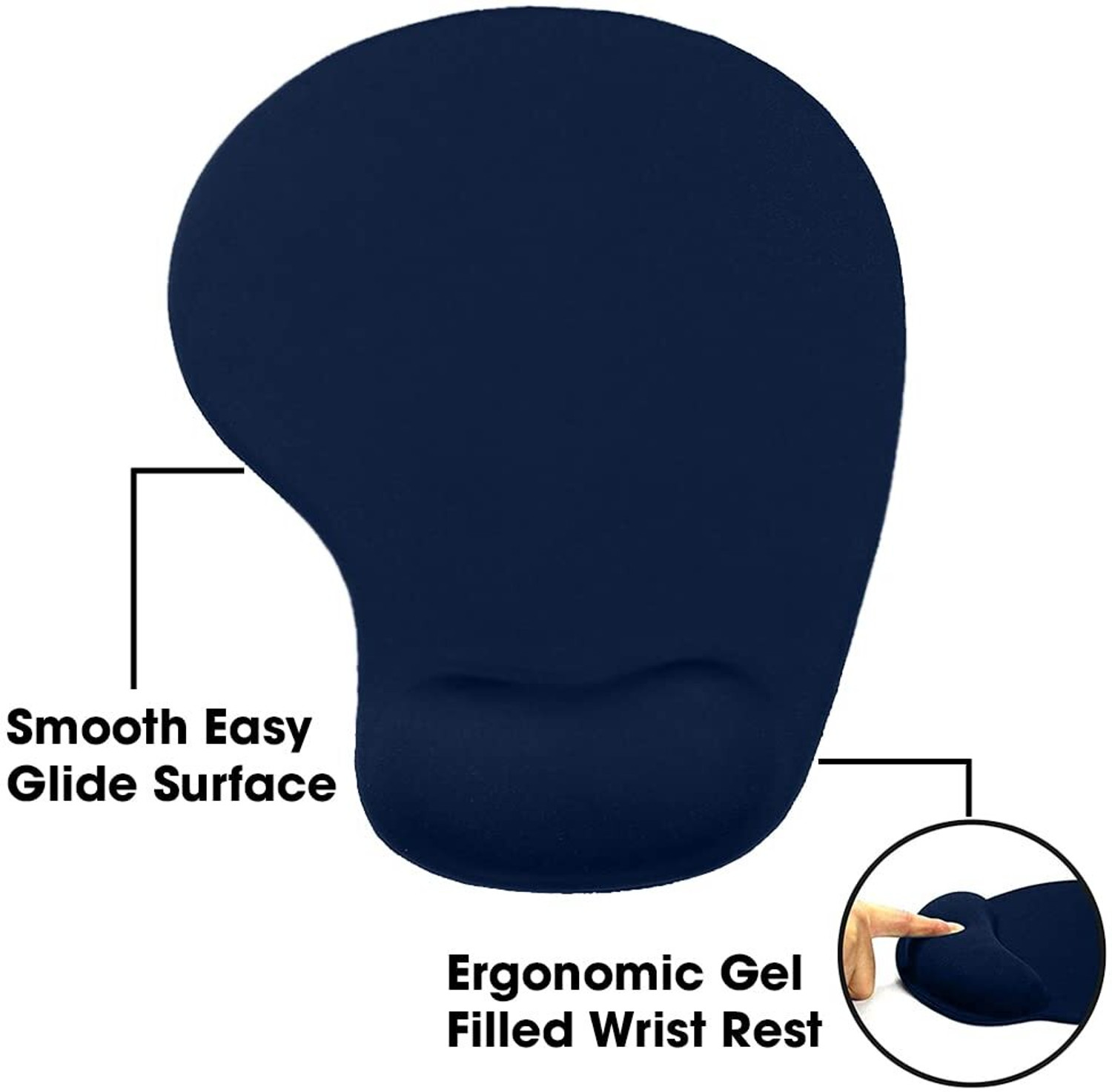 Image of sounce Ergonomic,Comfortable Gel Wrist Rest Support| MPWGBU Non Slip Base Mousepad