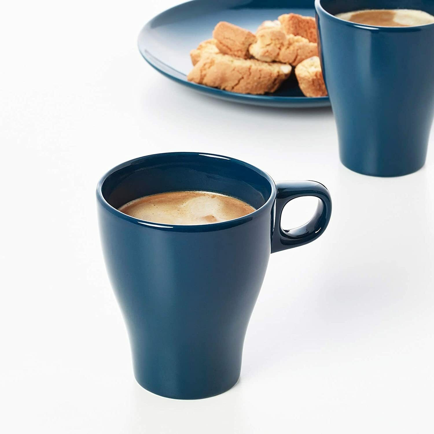 Image of IKEA Stoneware 250 ml (Dark Turquoise) Ceramic Coffee Mug
