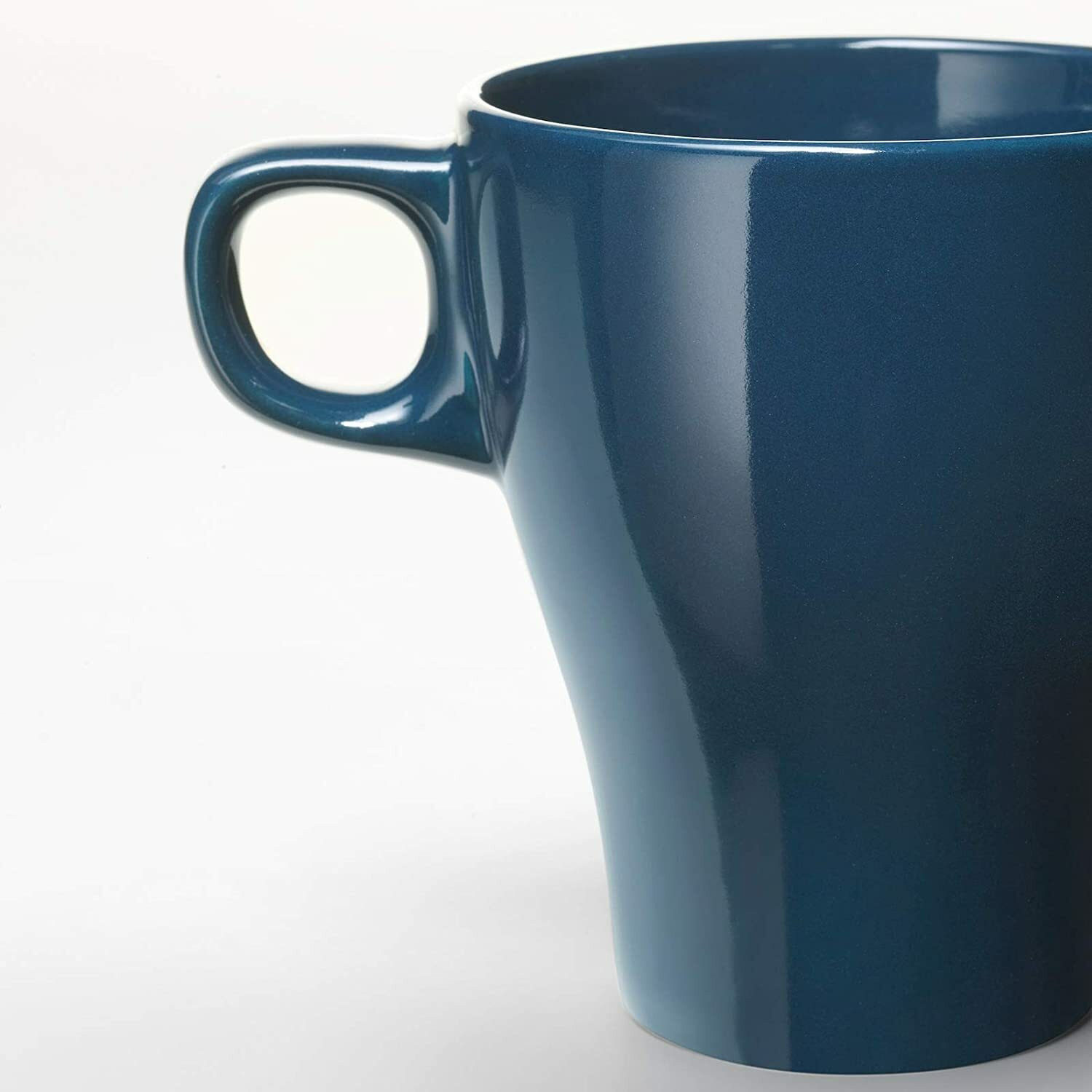 Image of IKEA Stoneware 250 ml (Dark Turquoise) Ceramic Coffee Mug
