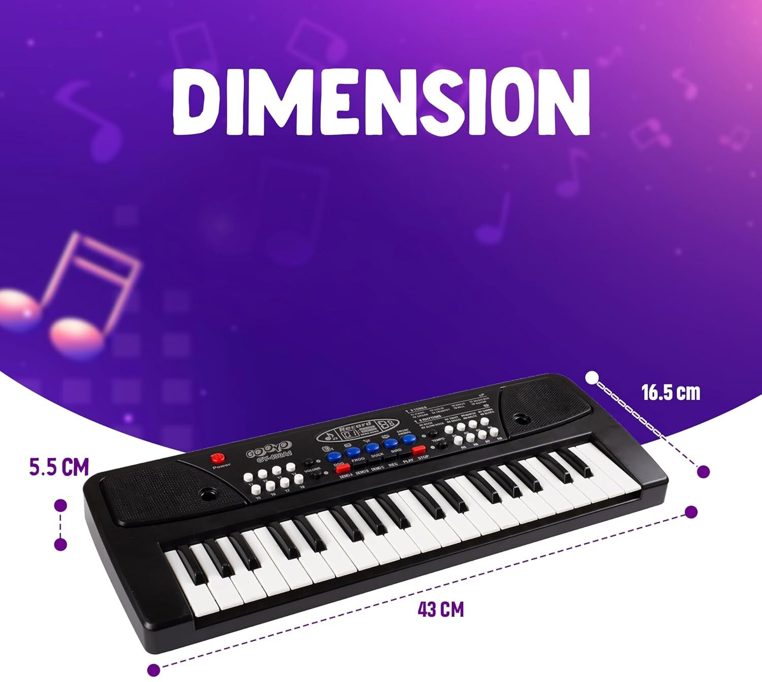 Image of Mini Magic 37 Keys Piano Keyboard for Kids Musical Instrument Gift Toys