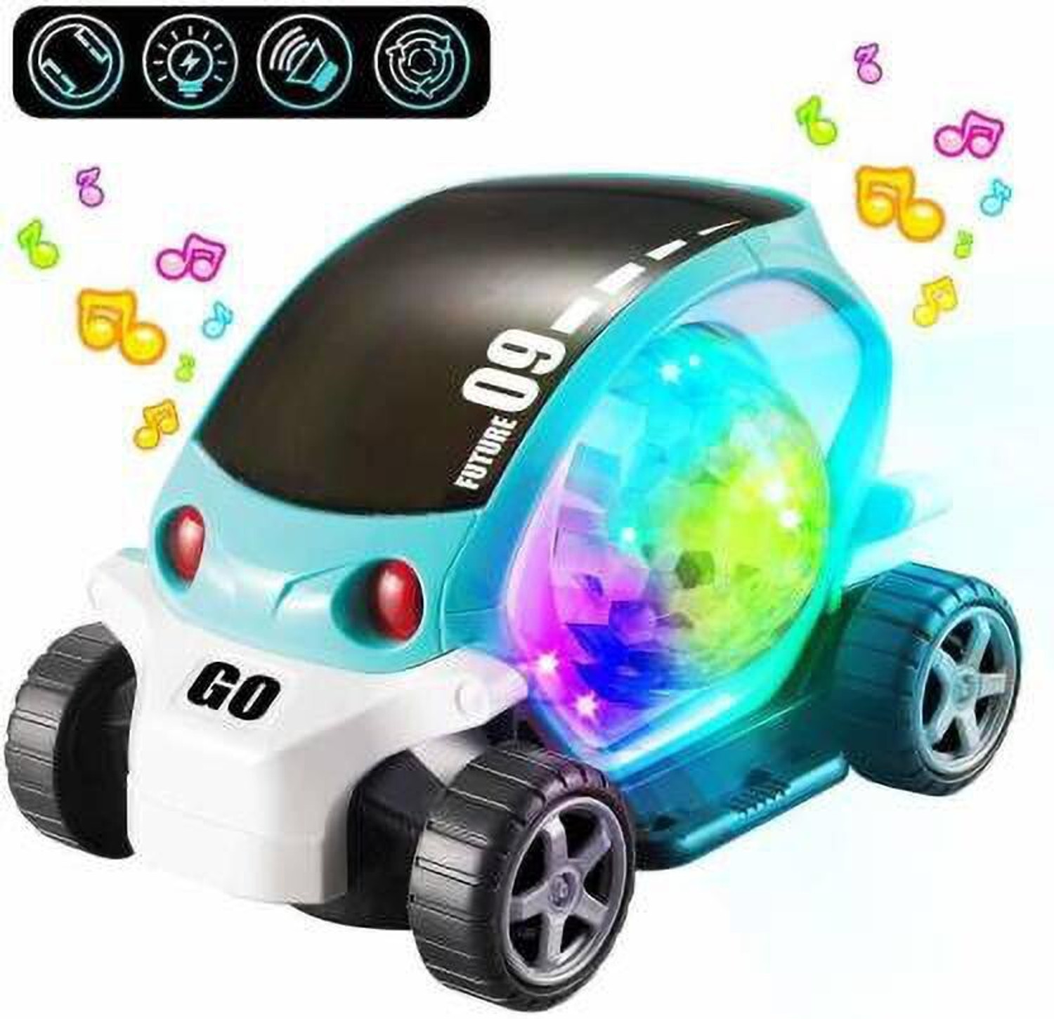 Image of Adhira Toys Treasure Box 3D Electric Cars (Multicolor)