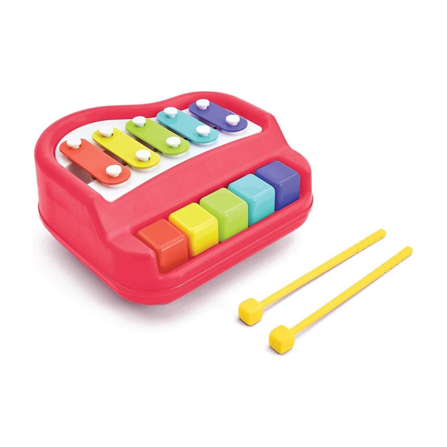 ARIZON 2-in-1 Baby Piano and Xylophone Toy with 5 Colorful Keys Toy for kids