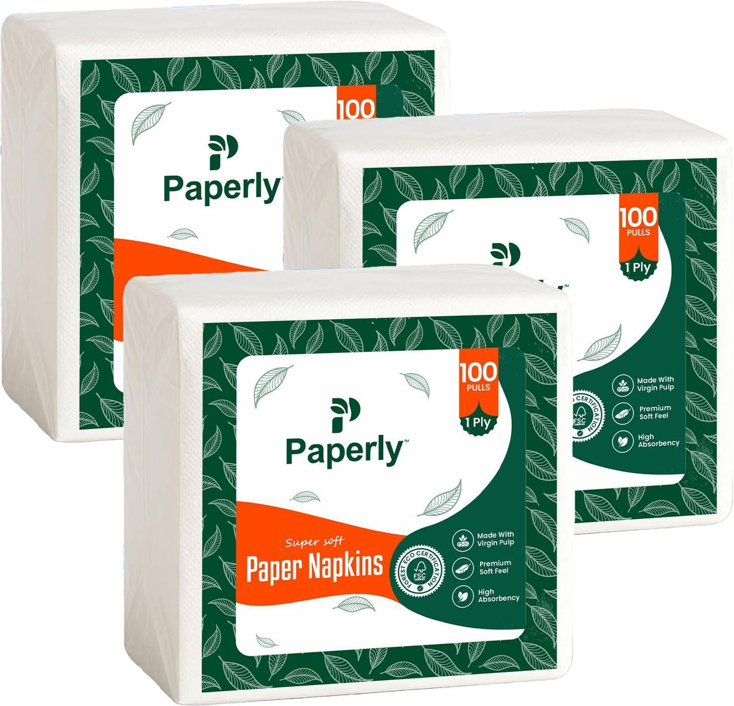 Image of Paperly TISSUE NAPKIN White Paper Napkins