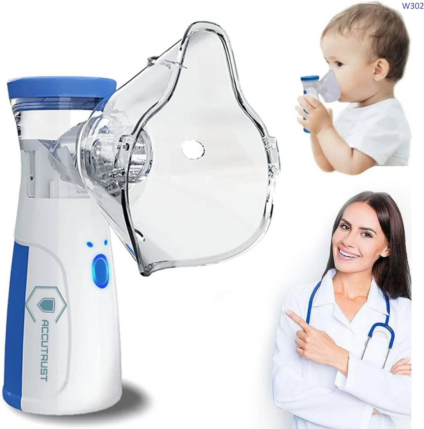 Accutrust Handheld Portable Nebulizer Machine | Silent Operation Steam Inhaler Nebulizer - Accutrust : Flipkart.com