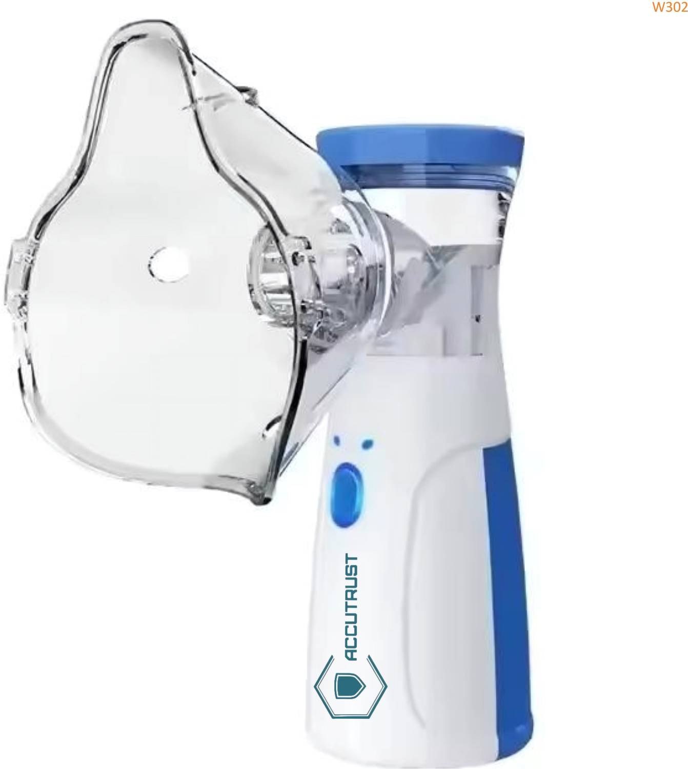 Accutrust Mini Portable Nebulizer Inhaler for Asthma, Rhinitis, Cold & Breathing Relief Nebulizer