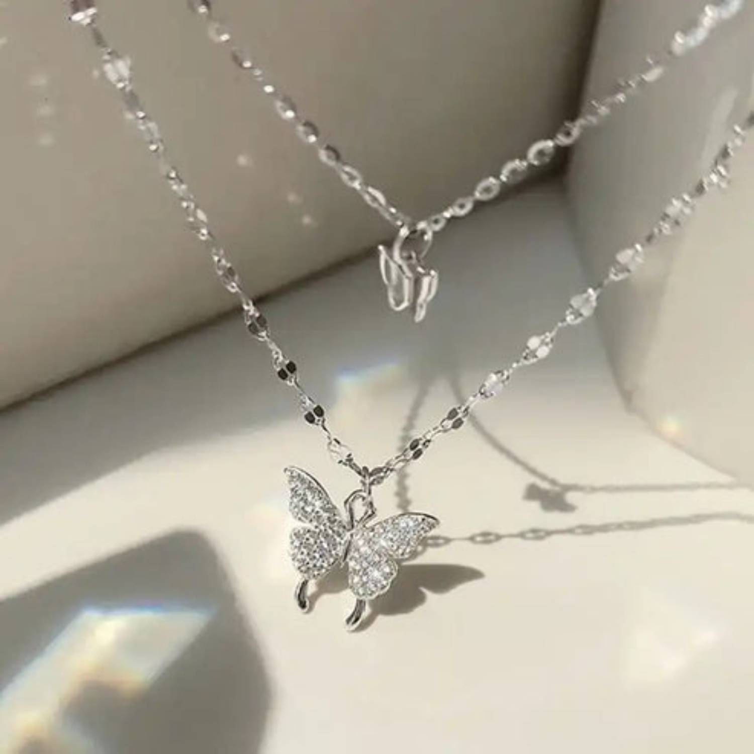 ARyee Necklace Chain Fashion Necklace Double Layer Pendant Necklace_WSW32 Gold-plated Plated Alloy Necklace
