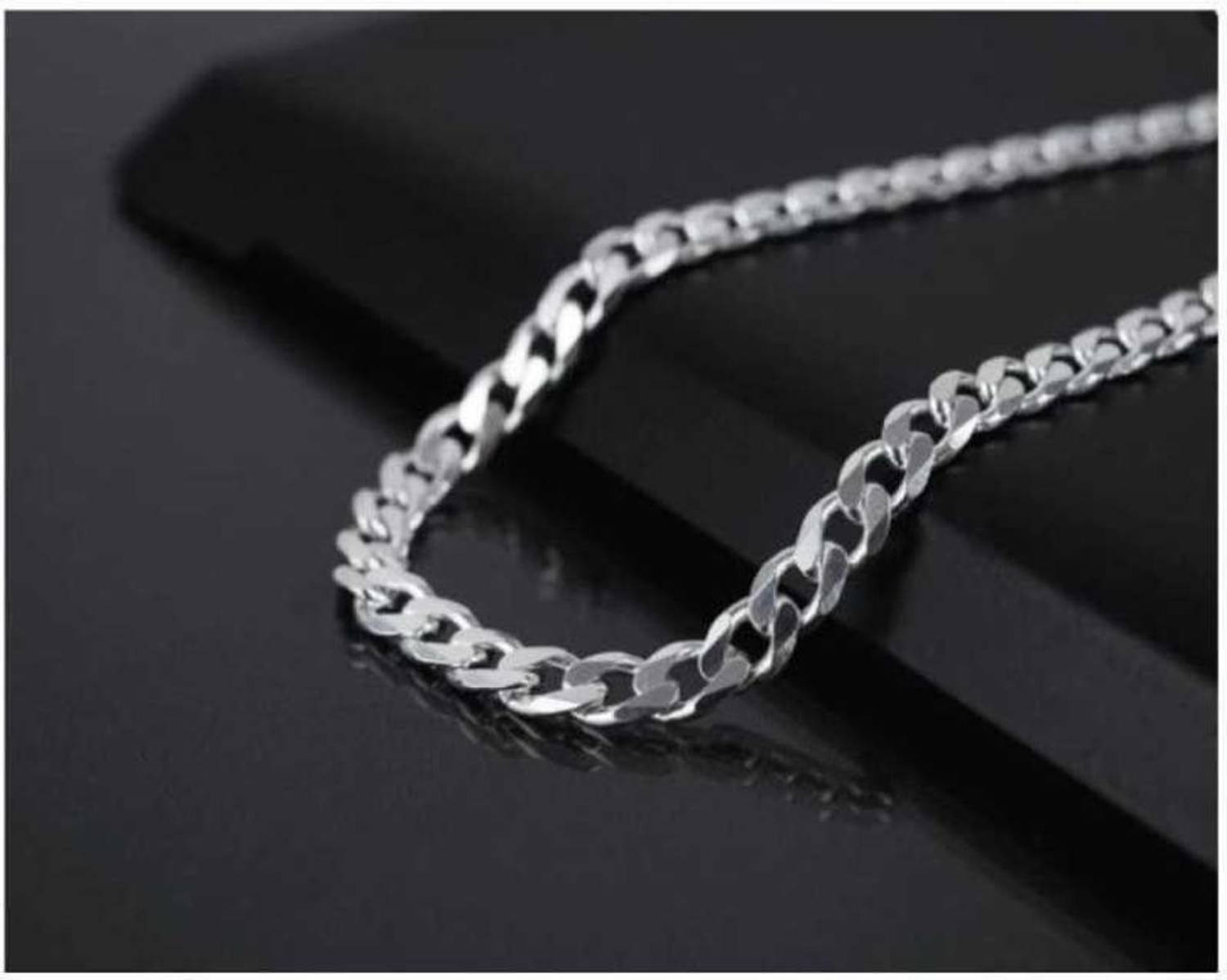 zebisco Sterling Silver Chain 20 Inches for Mens Sterling Silver