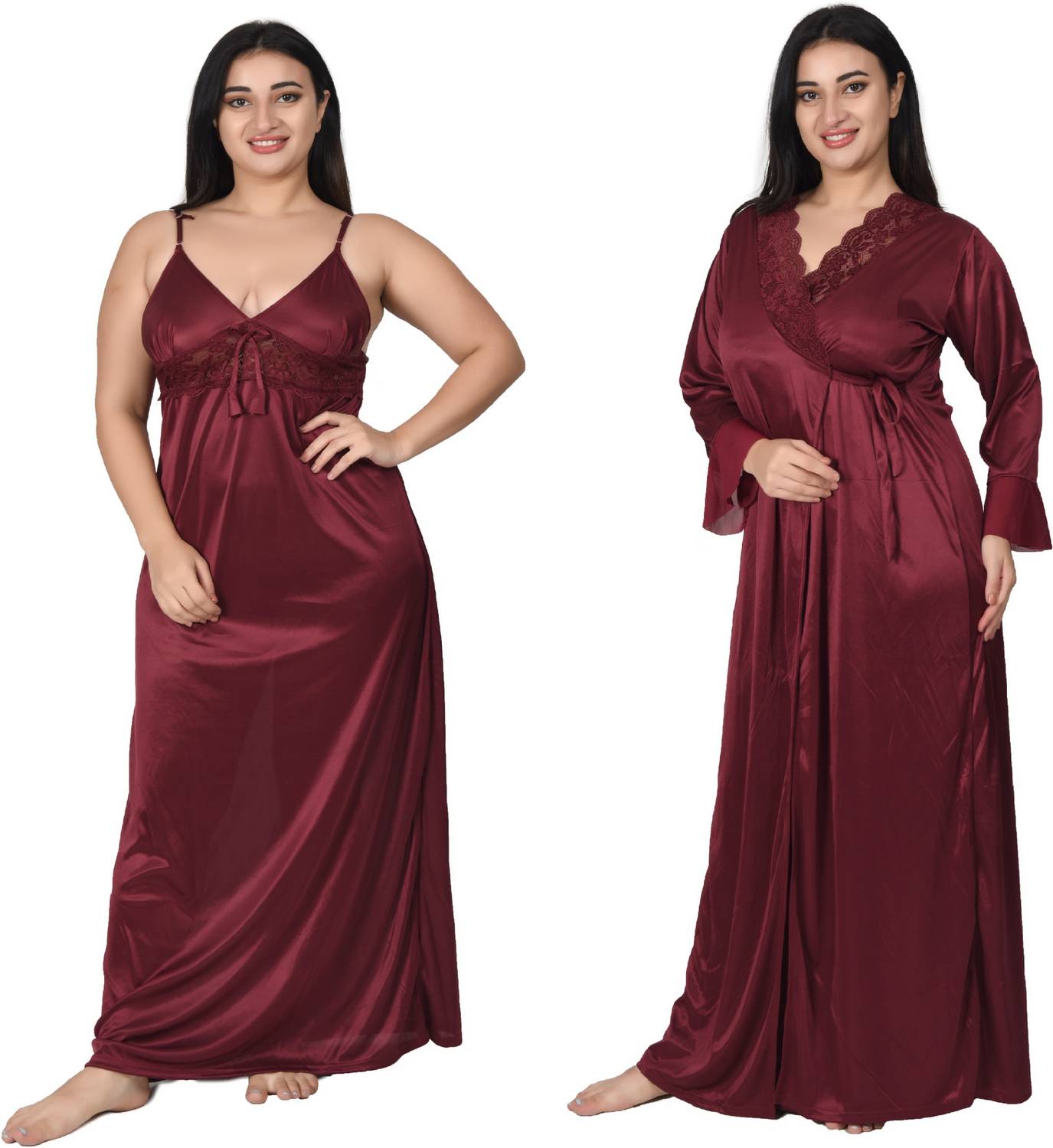 Gwachi Women Nighty with Robe
