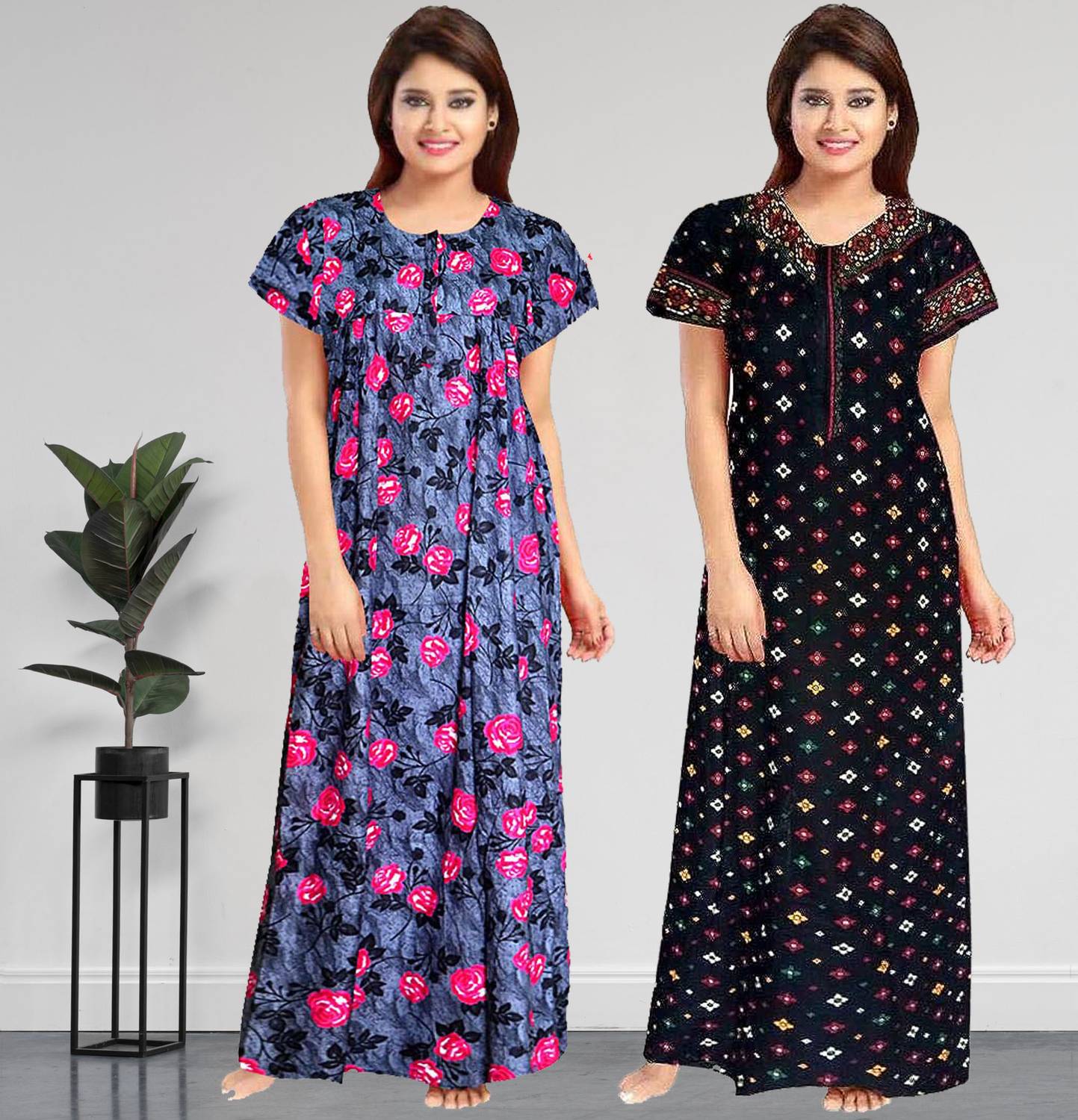AakarShana Women Nighty Set