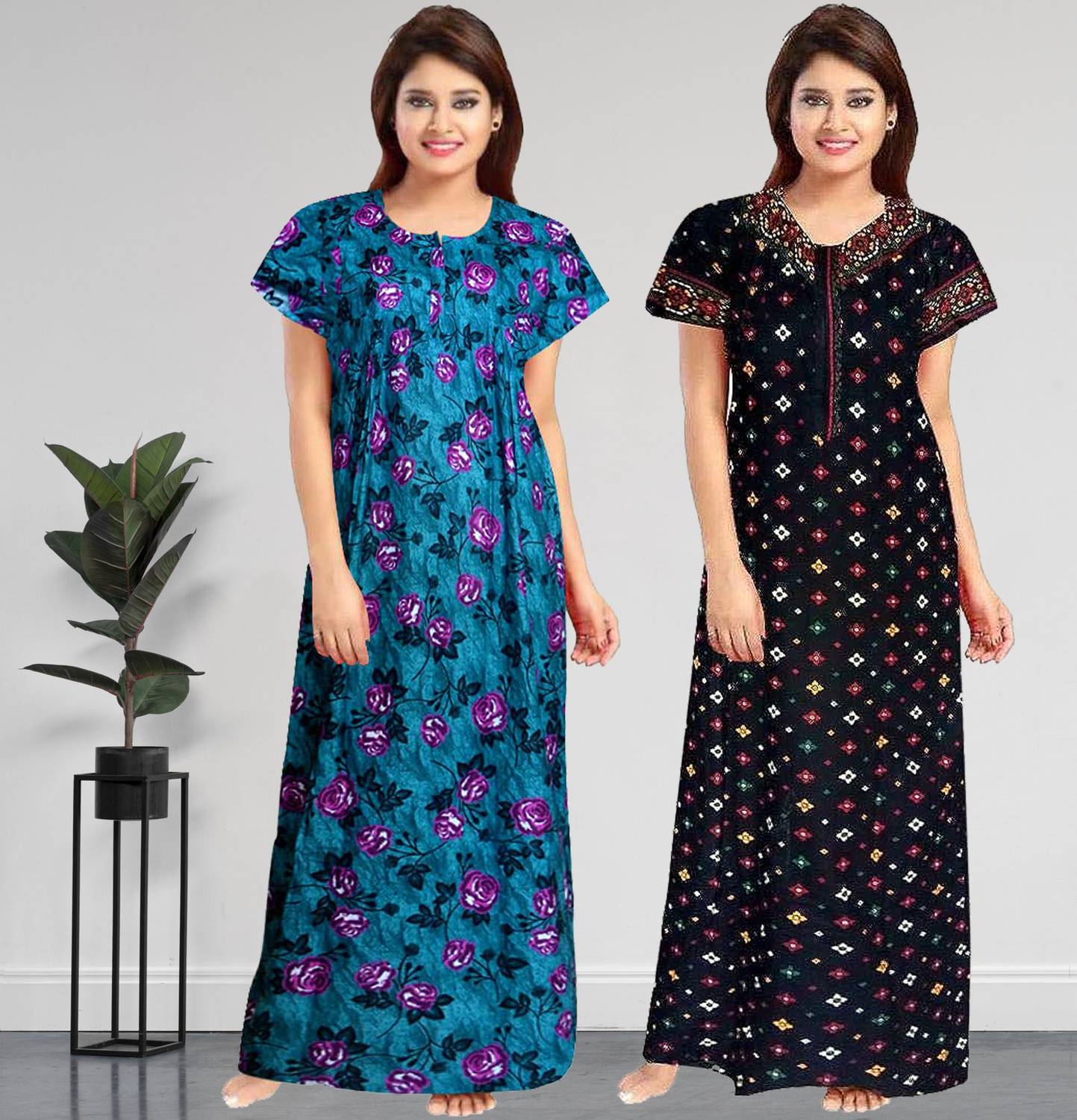 AakarShana Women Nighty Set