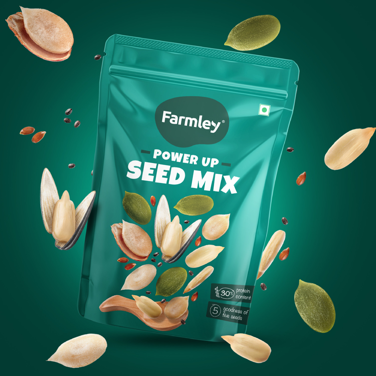 Image of Farmley Seed Mix Protein Rich Snacks Assorted Seeds & Nuts