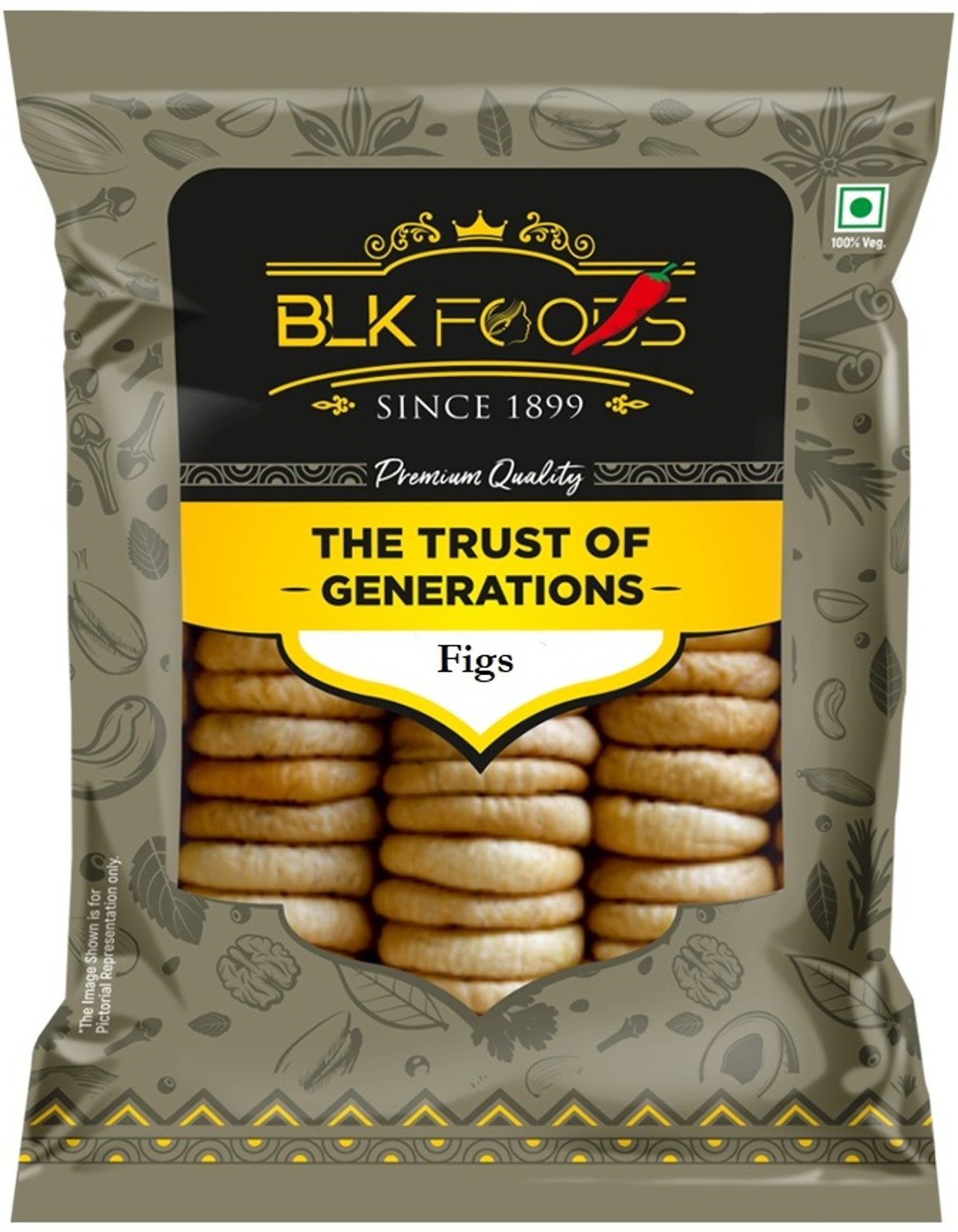 Image of BLK FOODS Dried Figs (Anjeer) 250g | Dry Fruits Figs
