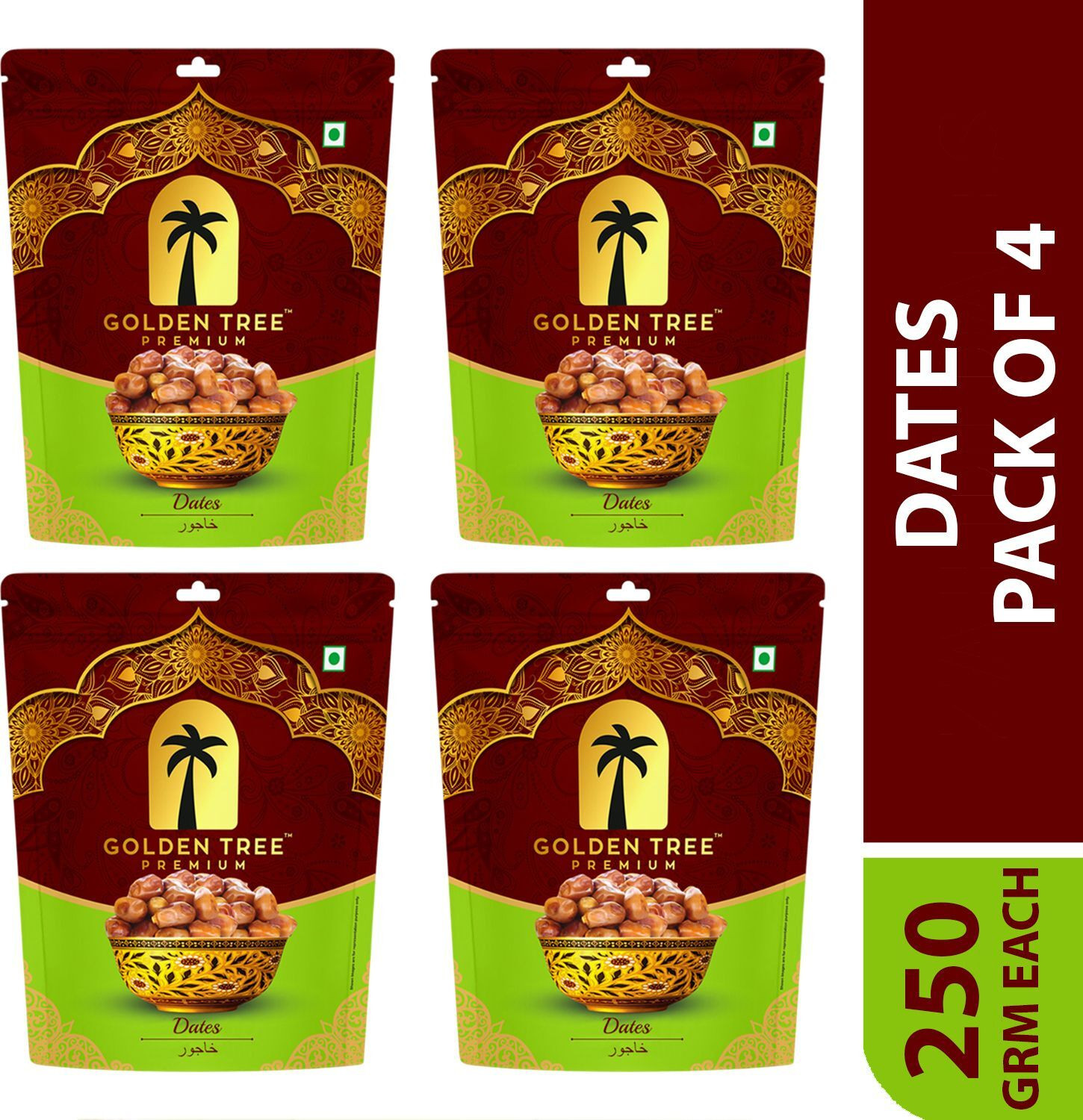 Image of Golden Tree 100% Pure & Fresh Khajoor| Deliciously Sweet| Rich in Fibre Naturally Energizing Dates