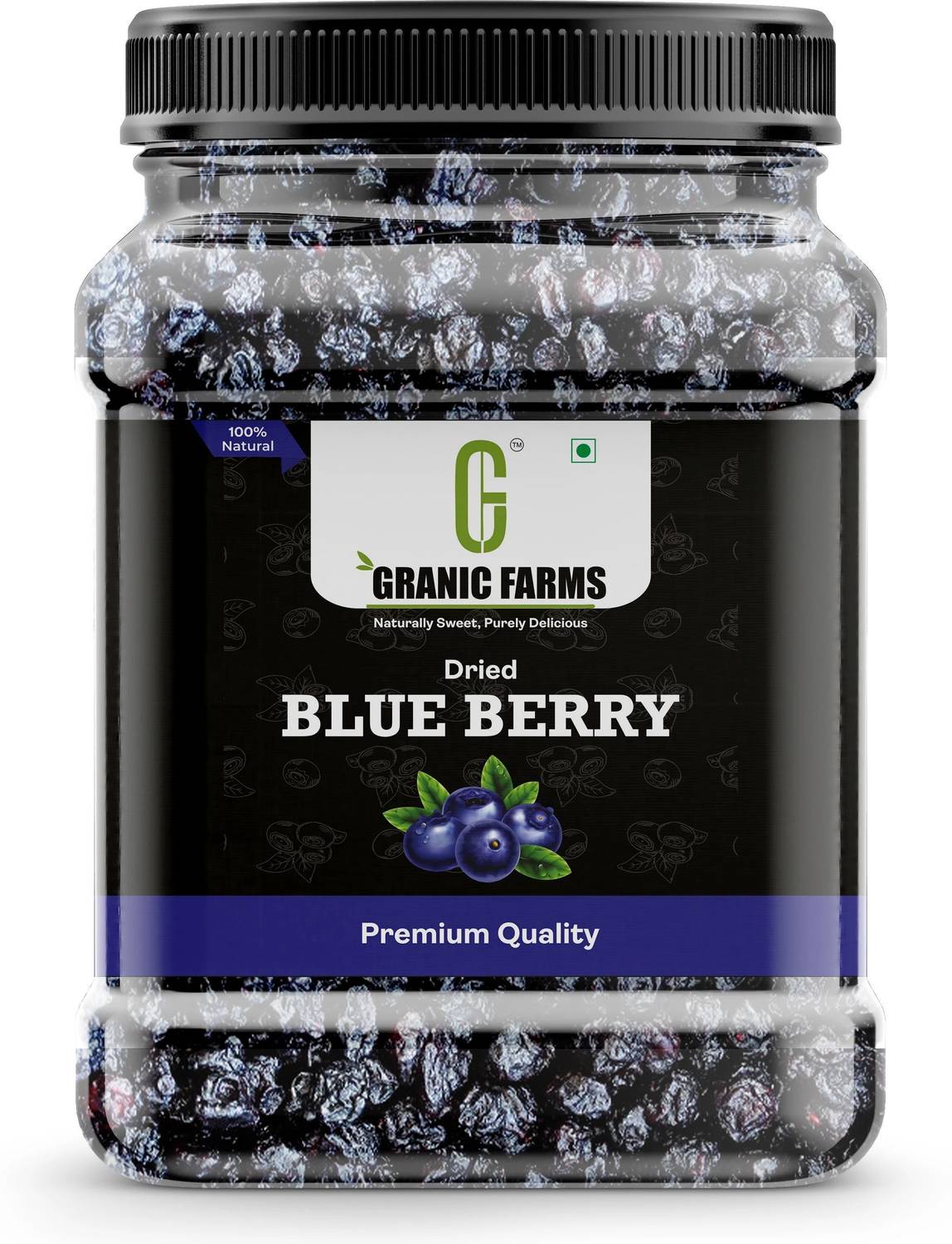 GRANIC FARMS Healthy Snacks| Dried Blueberry Plum Blueberry