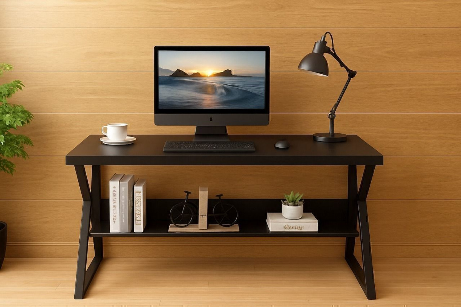Image of House Of Akasha Study Table for Home Office Desk With Space Gaming Desk(L*100 H*75 B*60 Cms) Engineered Wood Multipurpose Table