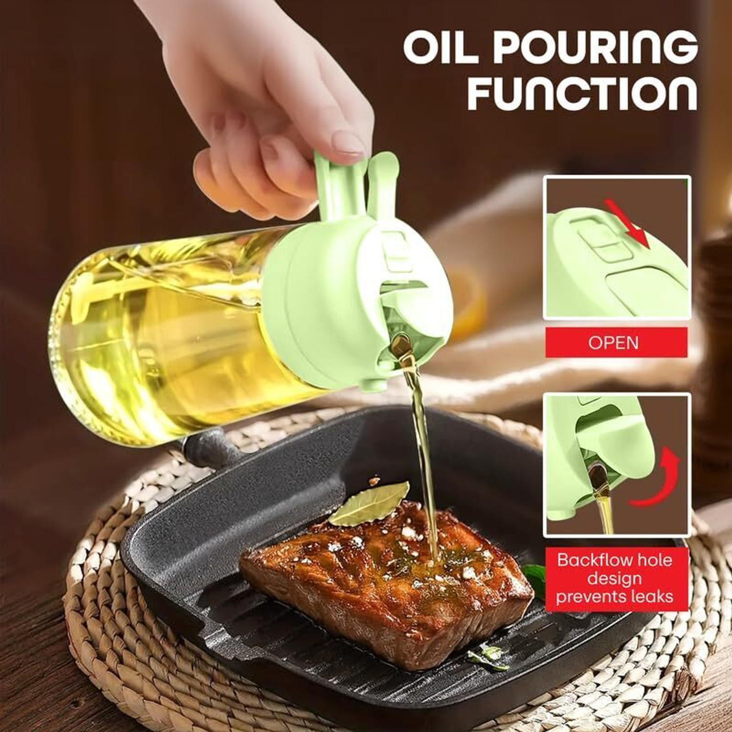 Image of GATHA SALES 550 ml Cooking Oil Sprayer