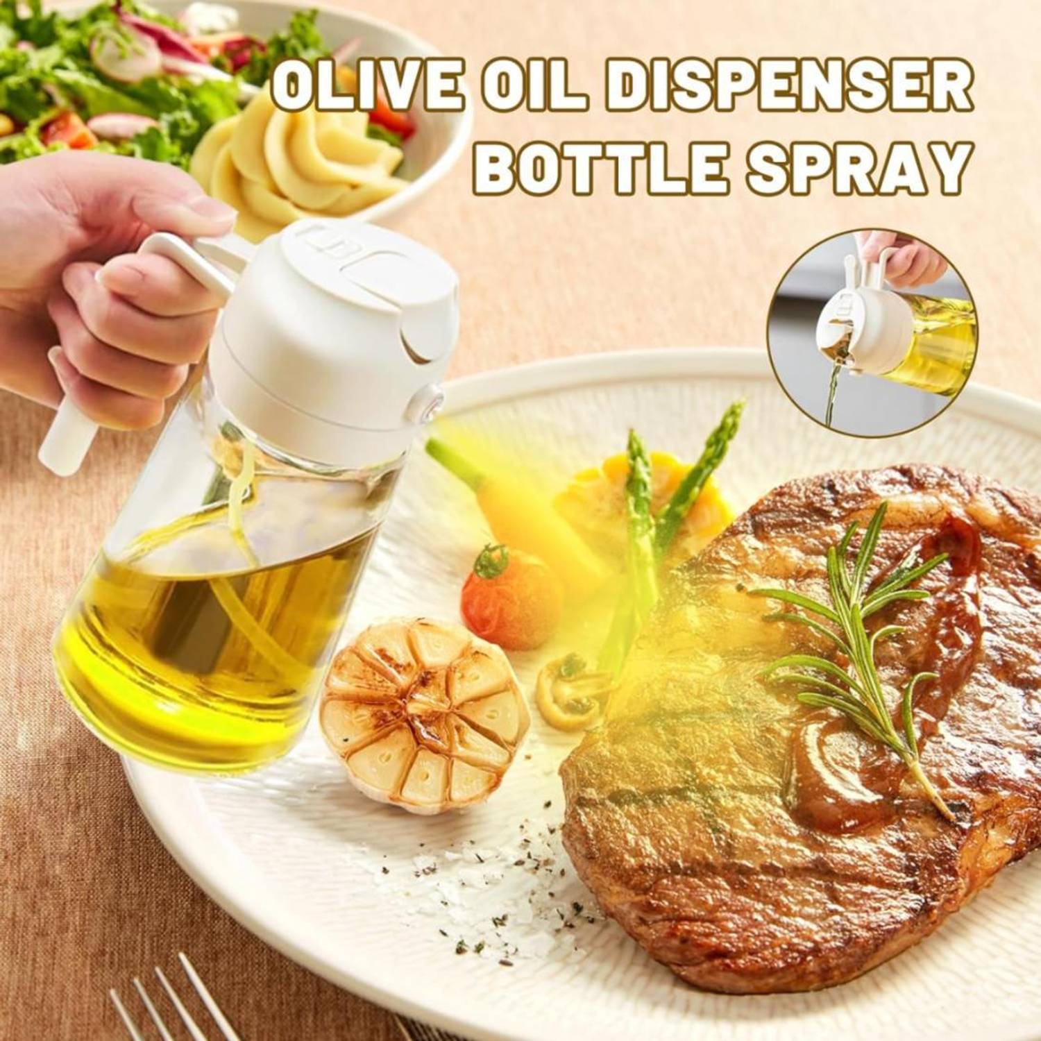 Shivventure 1000 ml Cooking Oil Dispenser 1 L - Image 3