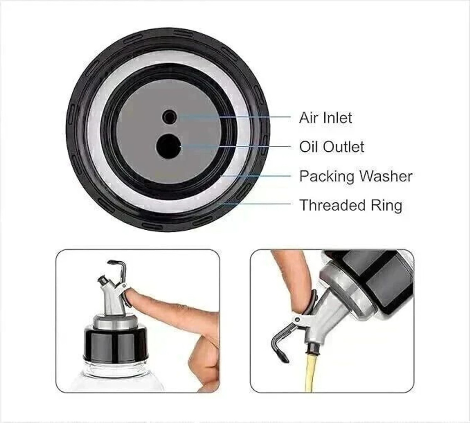 Image of Primelife 1000 ml Cooking Oil Dispenser Set